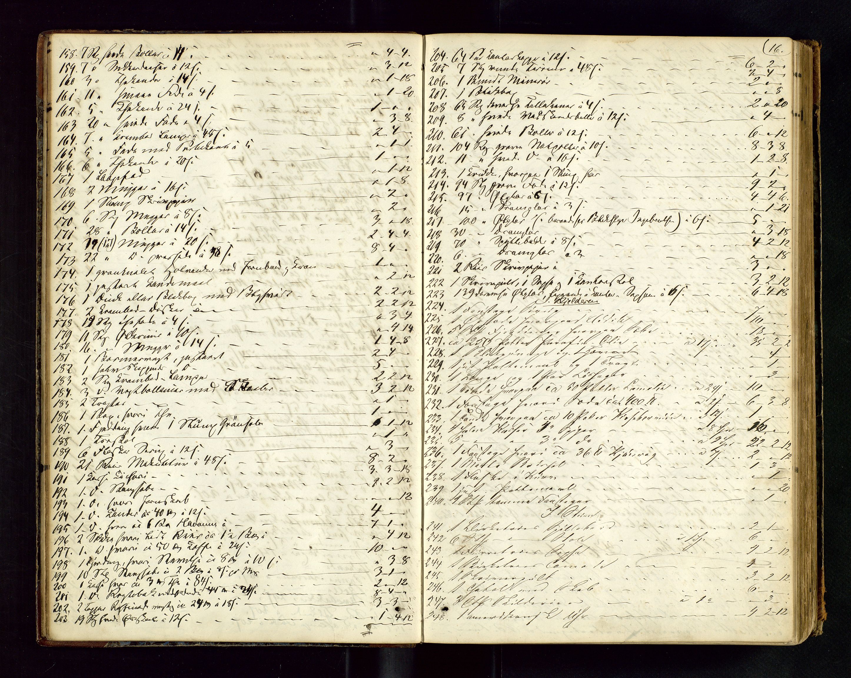 Stavanger byfogd, AV/SAST-A-101408/001/5/50/503BA/L0003: Registreringsprotokoll, 1864-1882, s. 16