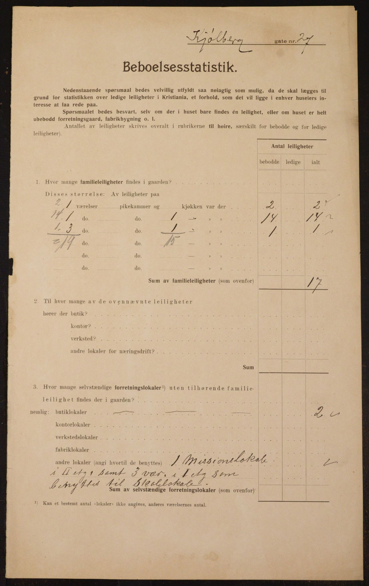 OBA, Kommunal folketelling 1.2.1910 for Kristiania, 1910, s. 50388