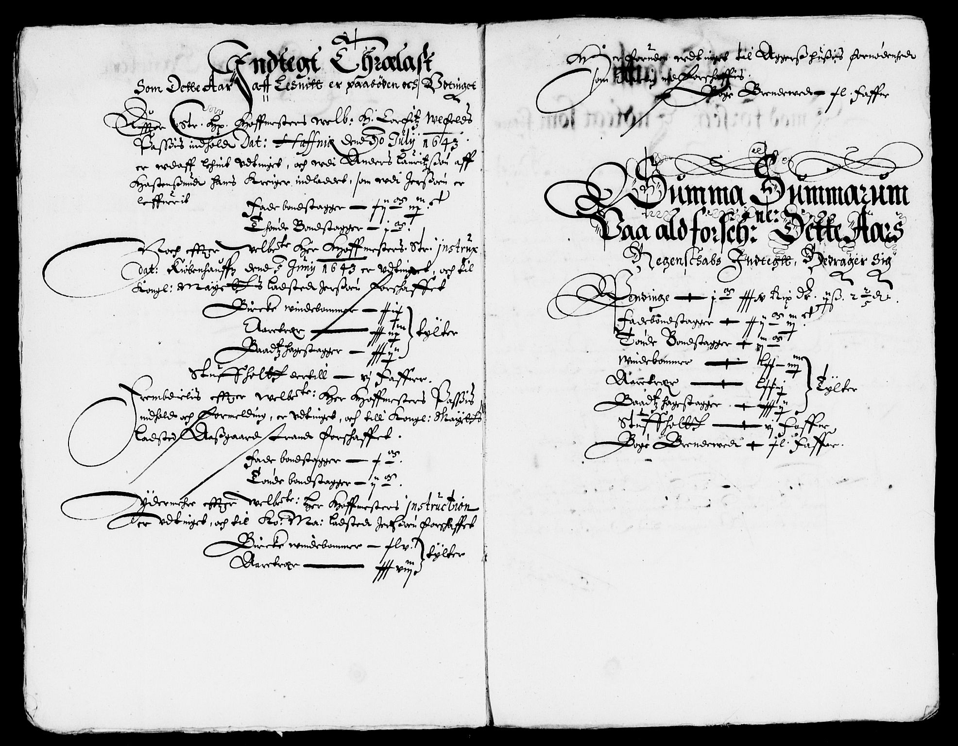 Rentekammeret inntil 1814, Reviderte regnskaper, Lensregnskaper, AV/RA-EA-5023/R/Rb/Rbo/L0024: Tønsberg len, 1642-1644