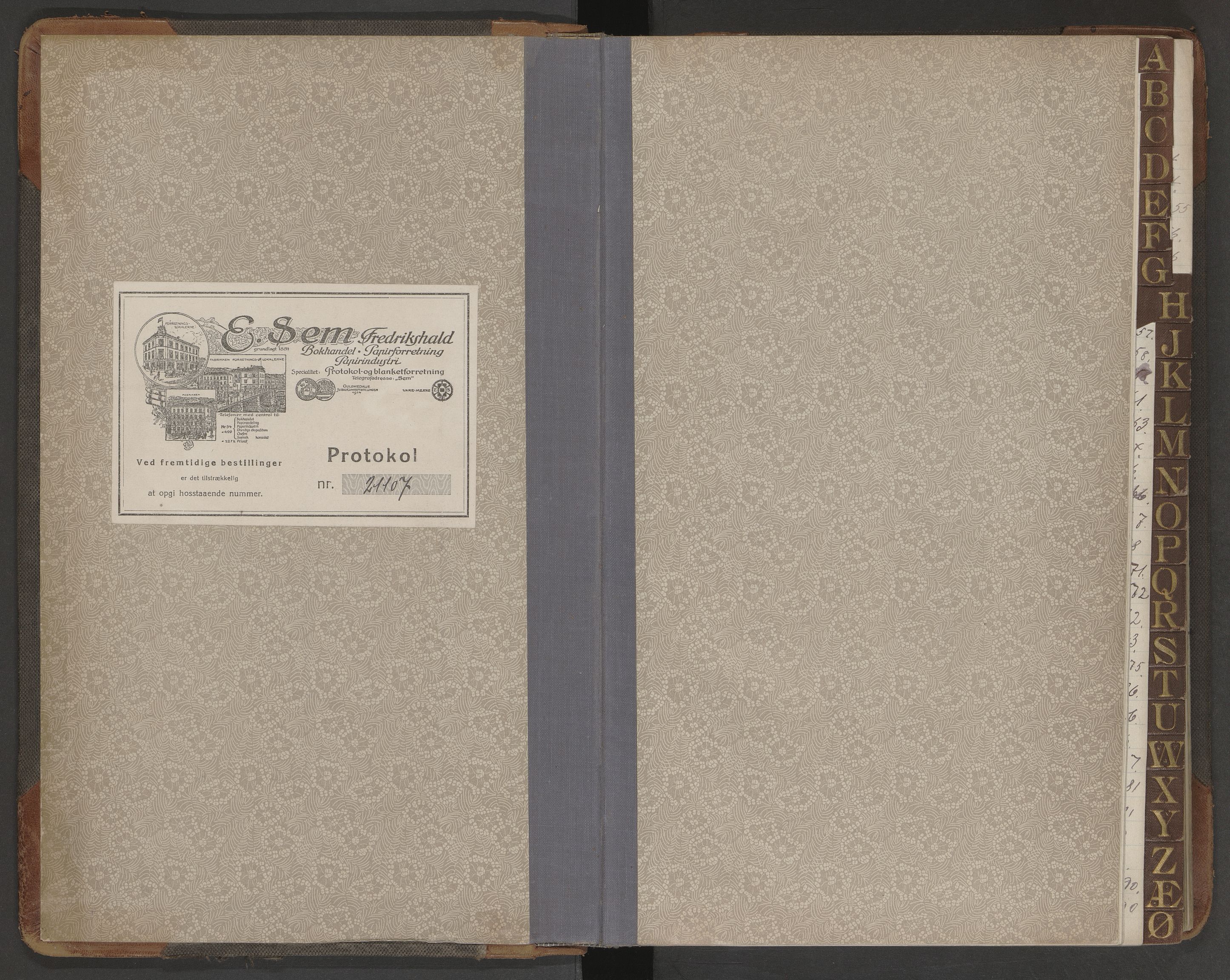 Moss folkeregister, SAO/A-10020/J/L0005: Inn- og utflyttede i Moss fattigkommune, 1921-1928