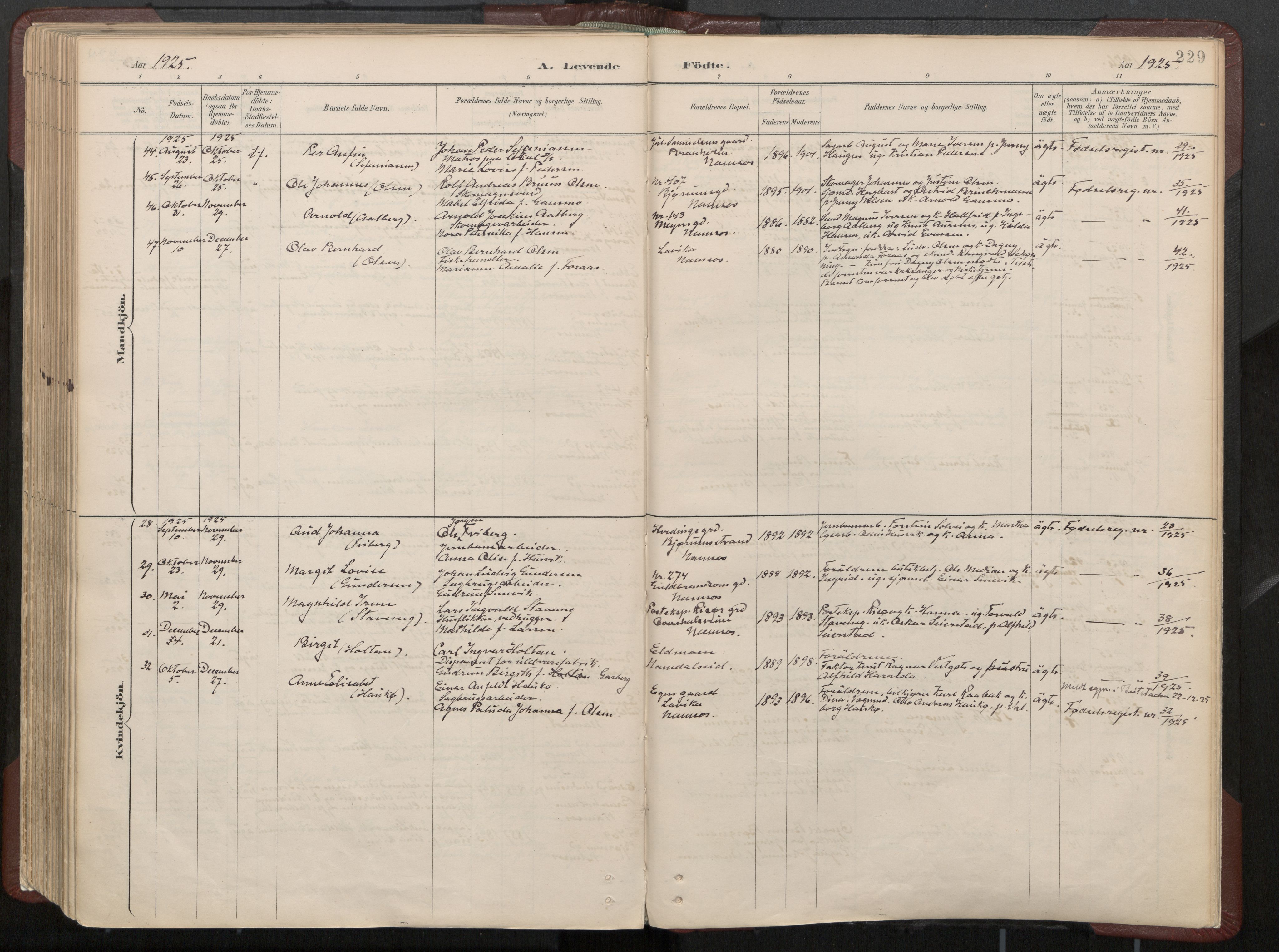 Ministerialprotokoller, klokkerbøker og fødselsregistre - Nord-Trøndelag, AV/SAT-A-1458/768/L0574: Ministerialbok nr. 768A08, 1887-1927, s. 229