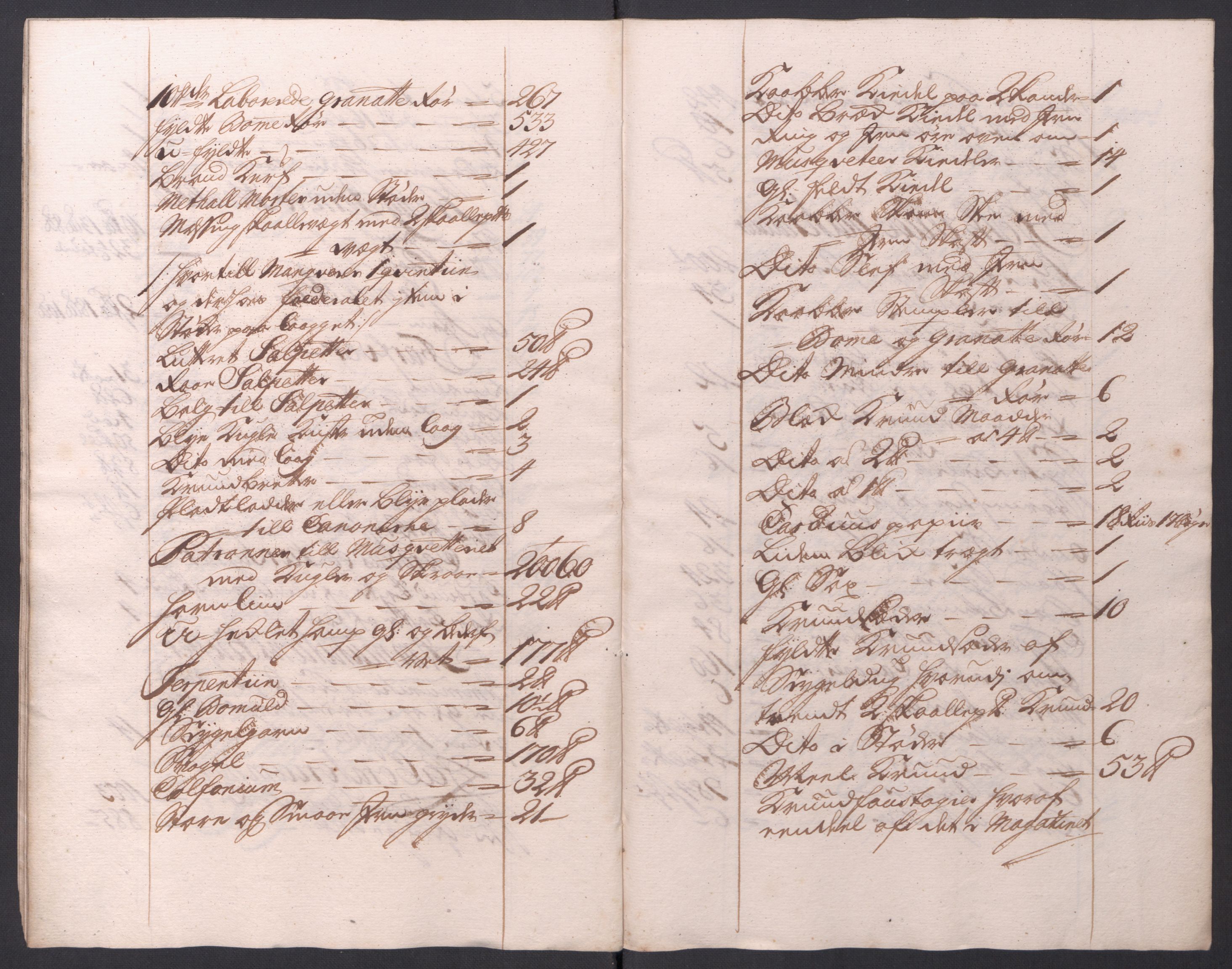 Kommanderende general (KG I) med Det norske krigsdirektorium, AV/RA-EA-5419/D/L0154: Fredriksten festning: Brev, inventarfortegnelser og regnskapsekstrakter, 1730-1739, s. 369