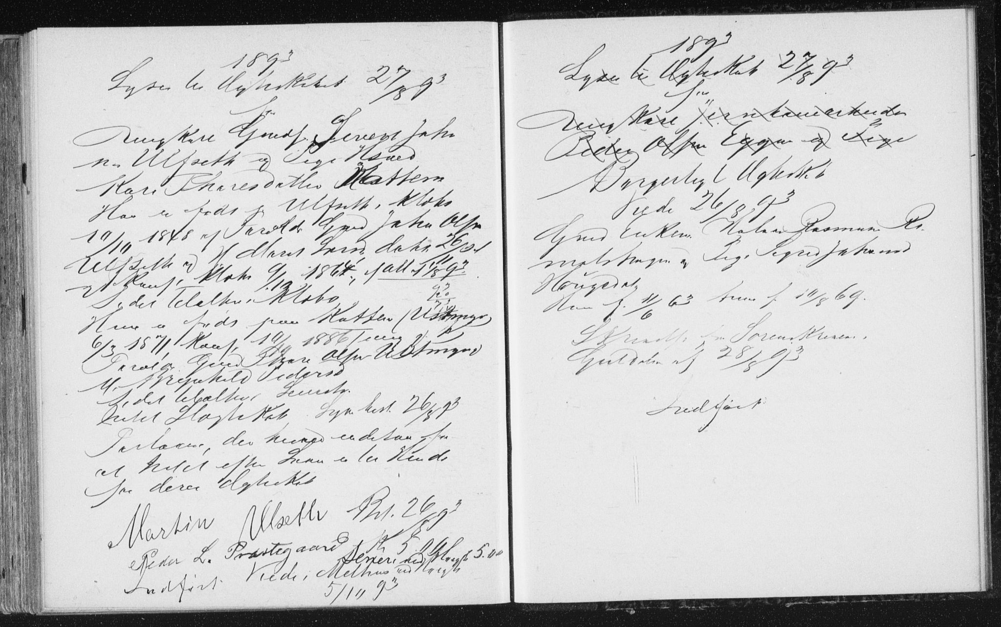 Melhus sokneprestkontor, AV/SAT-A-1141/1/I/I1/I1f/L0010: Lysningsprotokoll nr. 691.I.1F10, 1867-1894