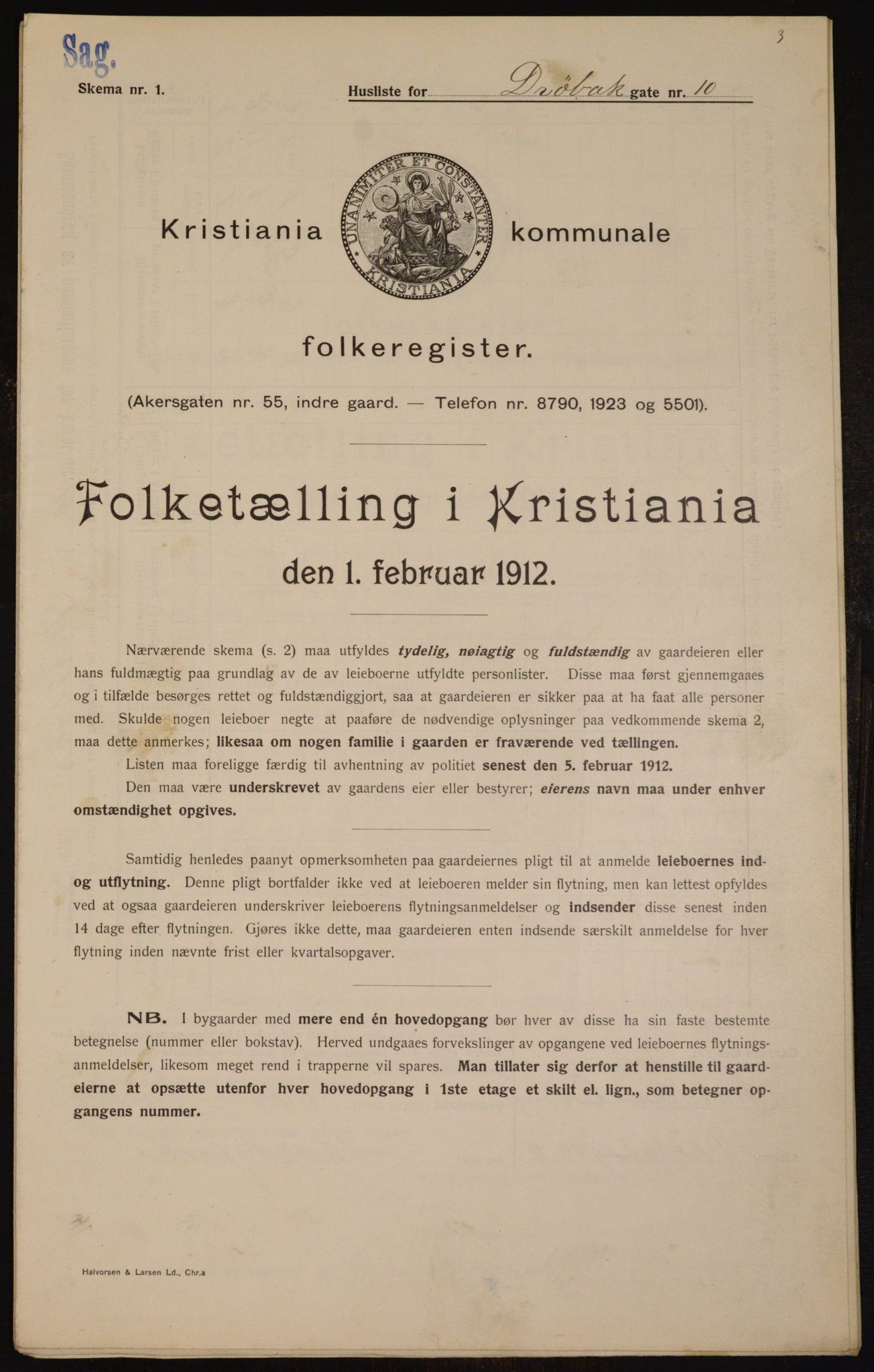 OBA, Kommunal folketelling 1.2.1912 for Kristiania, 1912, s. 17334