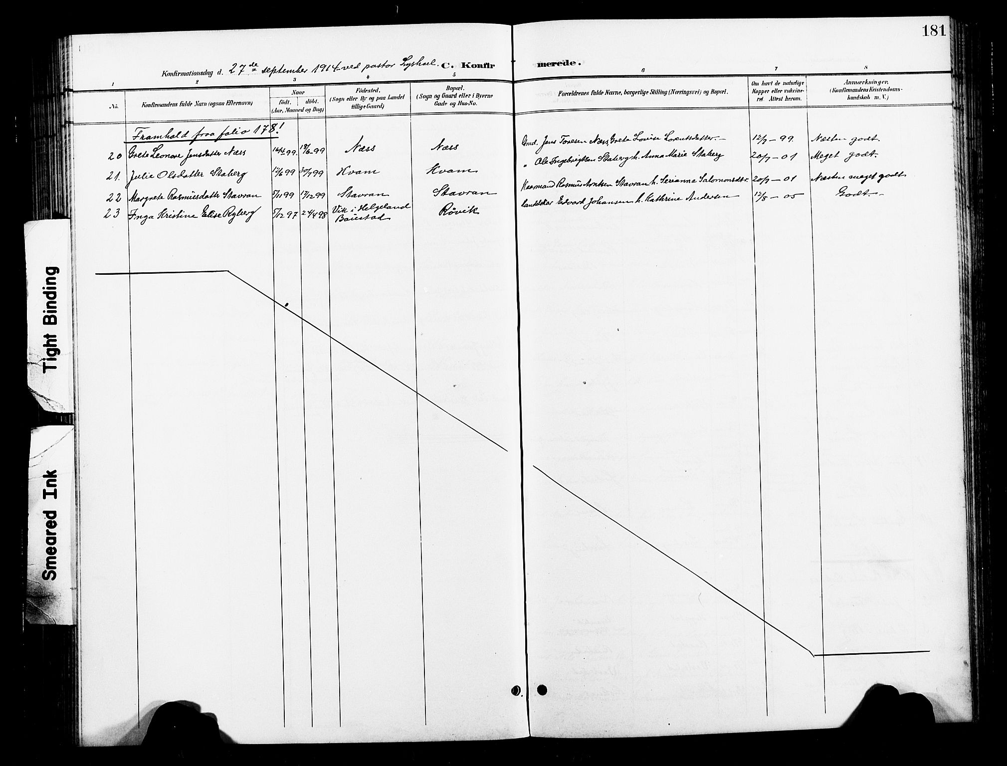 Ministerialprotokoller, klokkerbøker og fødselsregistre - Nord-Trøndelag, SAT/A-1458/730/L0302: Klokkerbok nr. 730C05, 1898-1924, s. 181