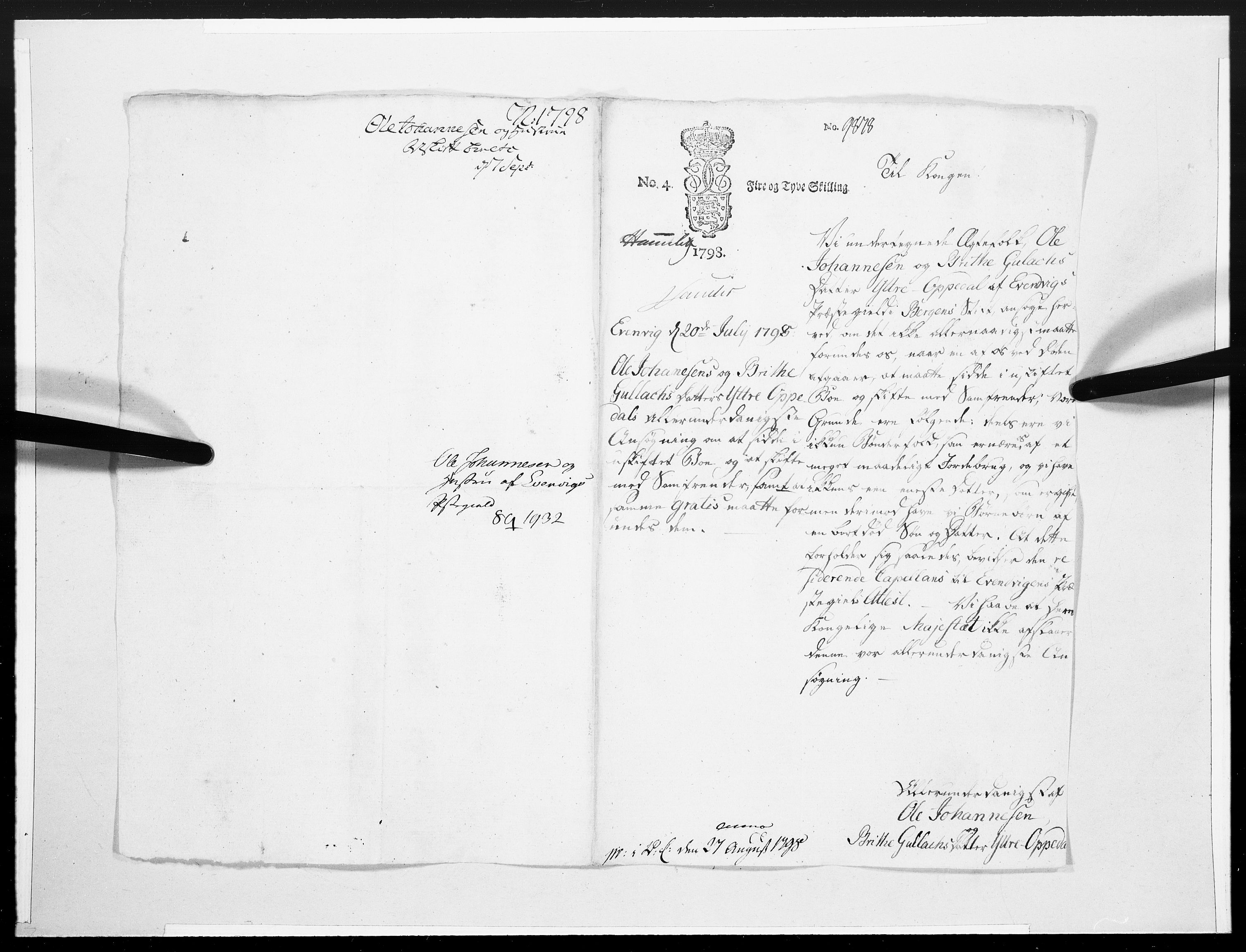 Danske Kanselli 1572-1799, AV/RA-EA-3023/F/Fc/Fcc/Fcca/L0314: Norske innlegg 1572-1799, 1798, s. 372