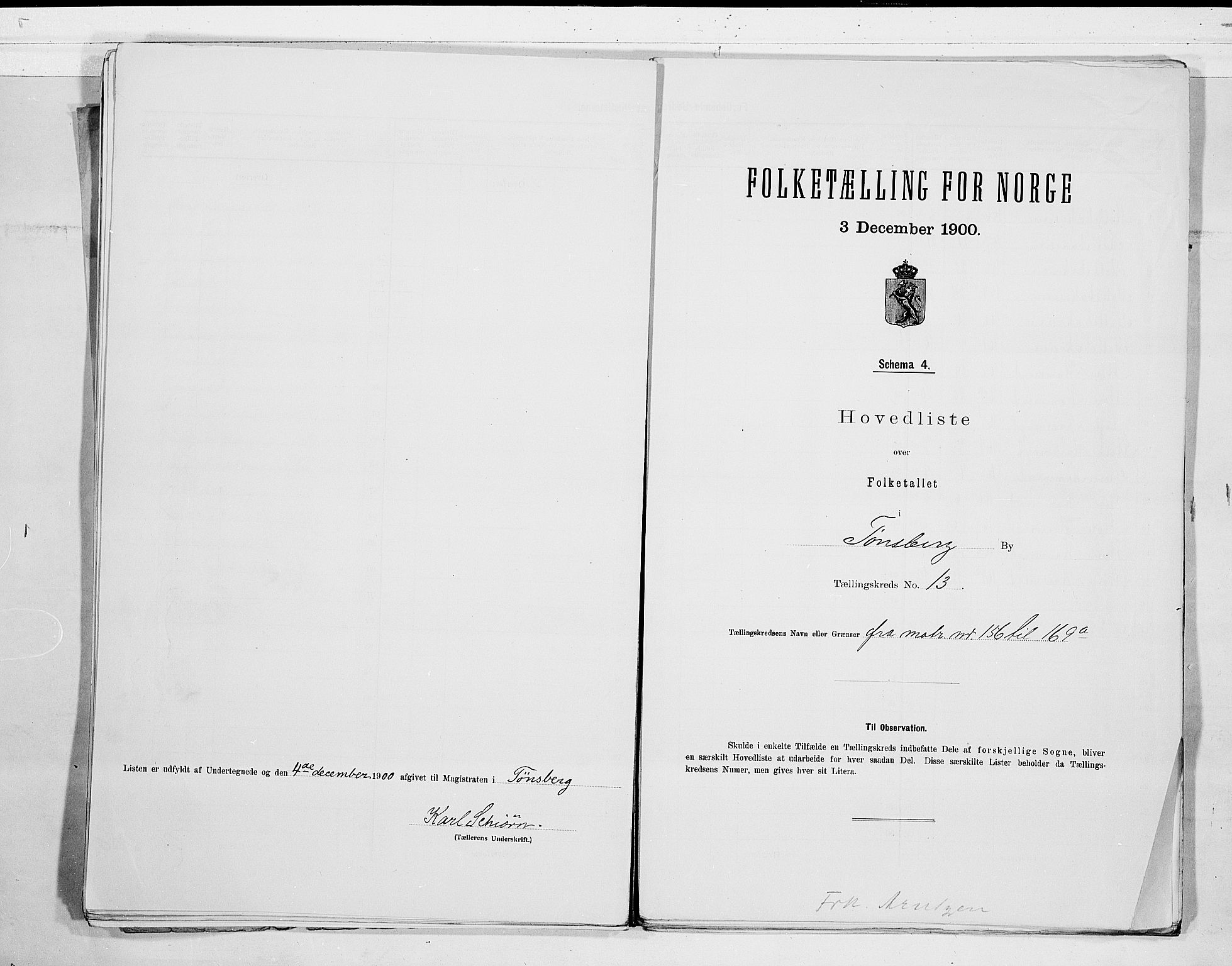 RA, Folketelling 1900 for 0705 Tønsberg kjøpstad, 1900, s. 28
