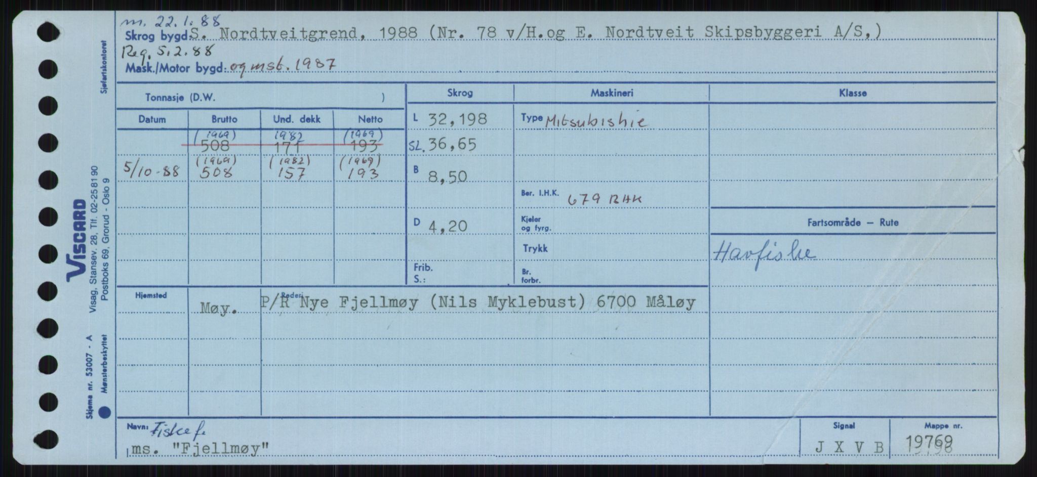 Sjøfartsdirektoratet med forløpere, Skipsmålingen, RA/S-1627/H/Ha/L0002/0001: Fartøy, Eik-Hill / Fartøy, Eik-F, s. 475