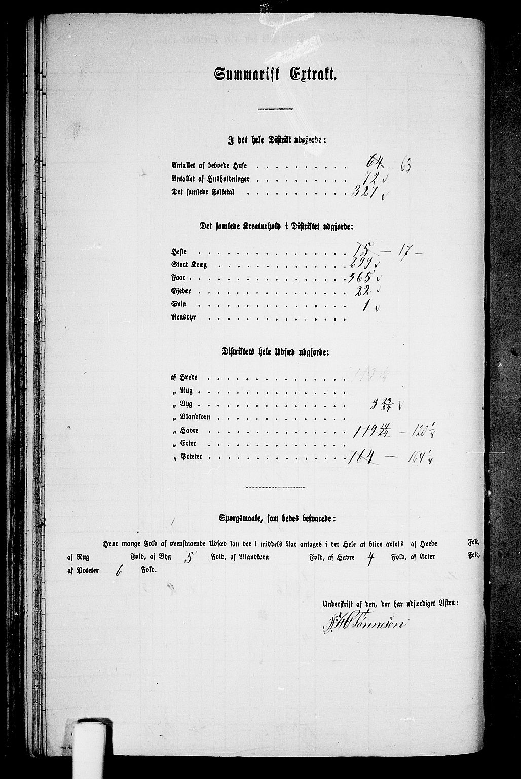 RA, Folketelling 1865 for 1037P Kvinesdal prestegjeld, 1865, s. 88