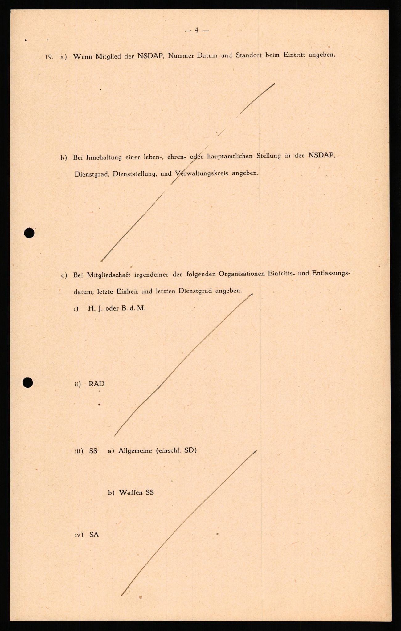 Forsvaret, Forsvarets overkommando II, RA/RAFA-3915/D/Db/L0029: CI Questionaires. Tyske okkupasjonsstyrker i Norge. Tyskere., 1945-1946, s. 298
