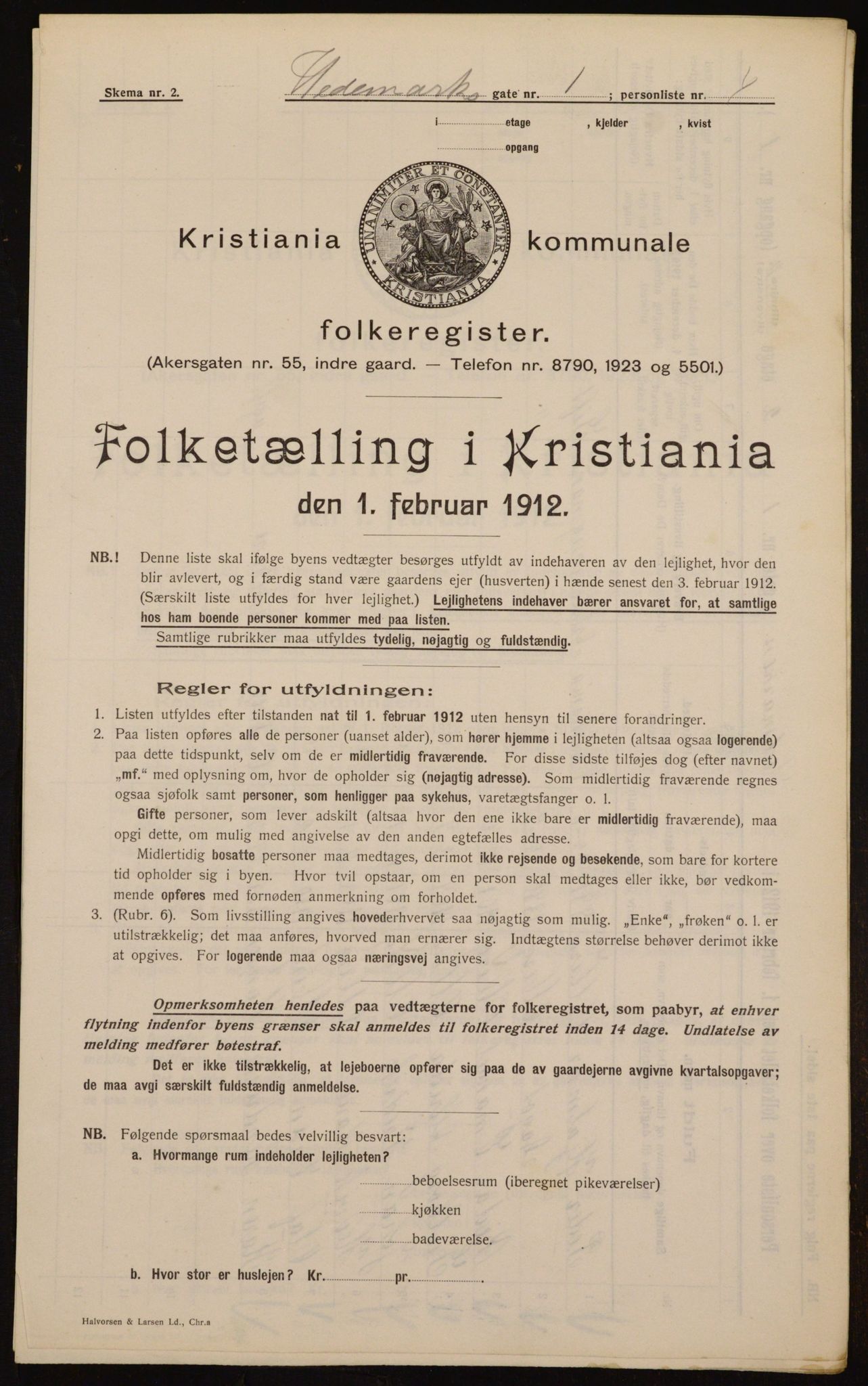 OBA, Kommunal folketelling 1.2.1912 for Kristiania, 1912, s. 36036