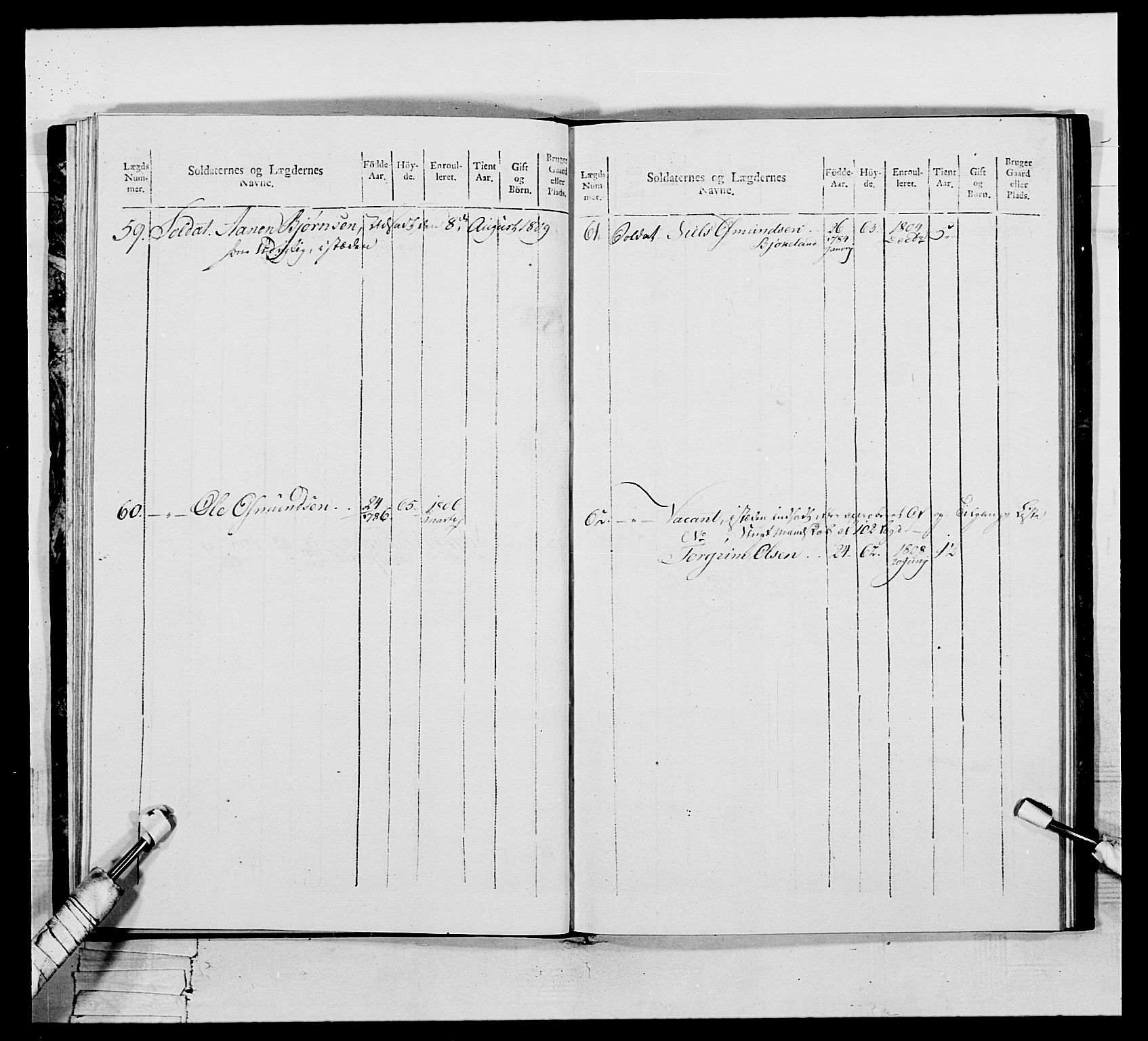 Generalitets- og kommissariatskollegiet, Det kongelige norske kommissariatskollegium, AV/RA-EA-5420/E/Eh/L0111: Vesterlenske nasjonale infanteriregiment, 1810, s. 165