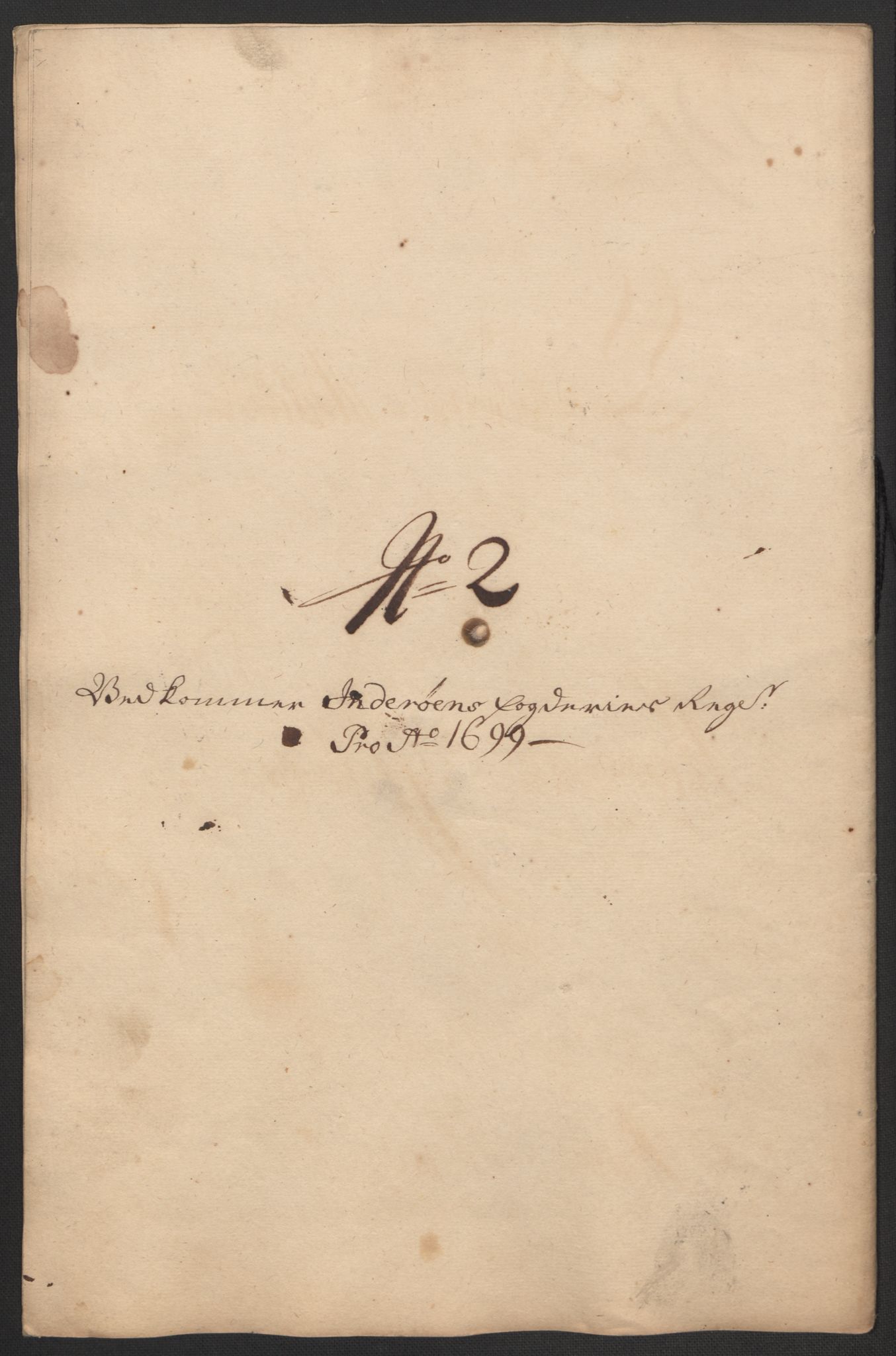 Rentekammeret inntil 1814, Reviderte regnskaper, Fogderegnskap, RA/EA-4092/R63/L4310: Fogderegnskap Inderøy, 1698-1699, s. 298