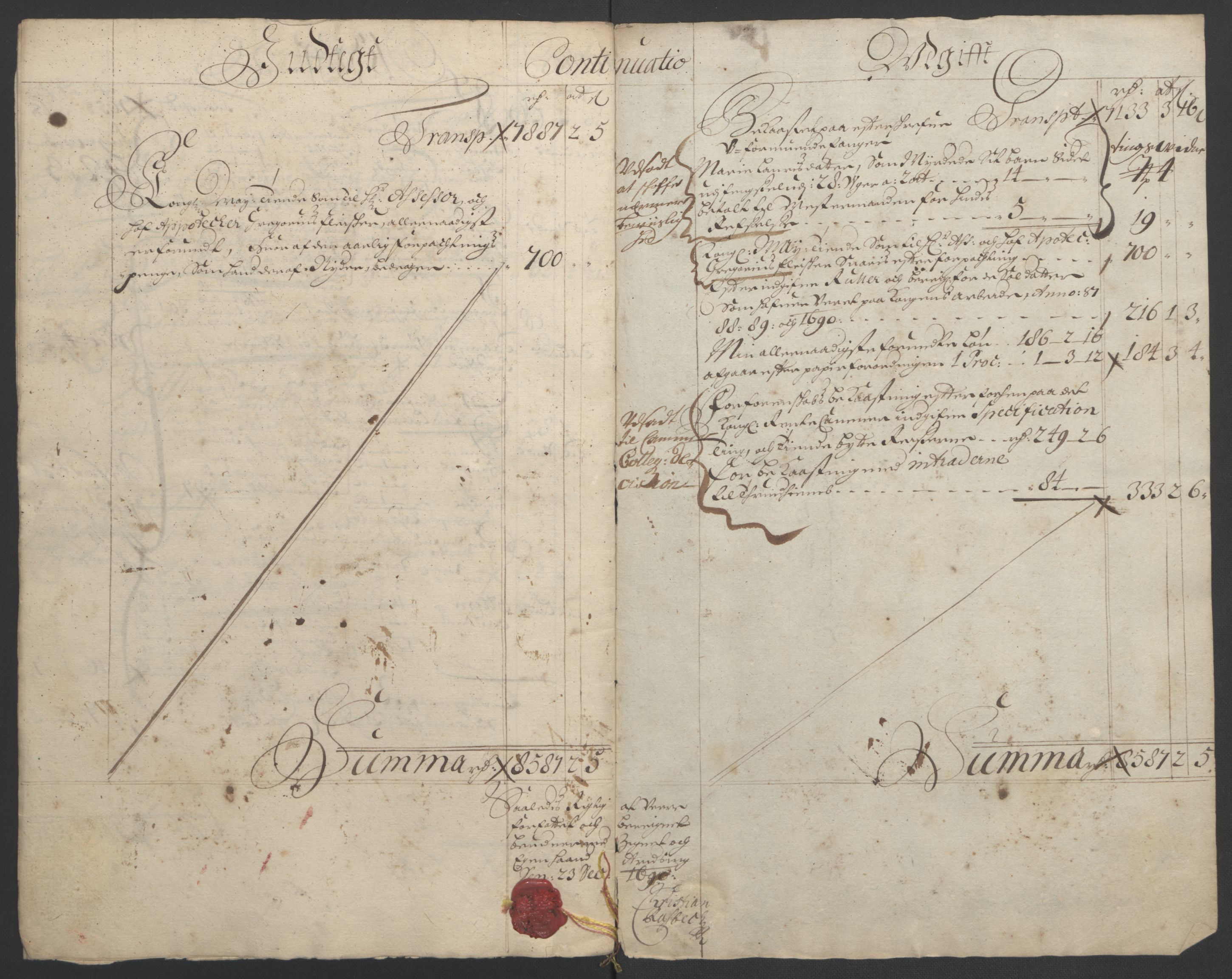 Rentekammeret inntil 1814, Reviderte regnskaper, Fogderegnskap, RA/EA-4092/R56/L3734: Fogderegnskap Nordmøre, 1690-1691, s. 8