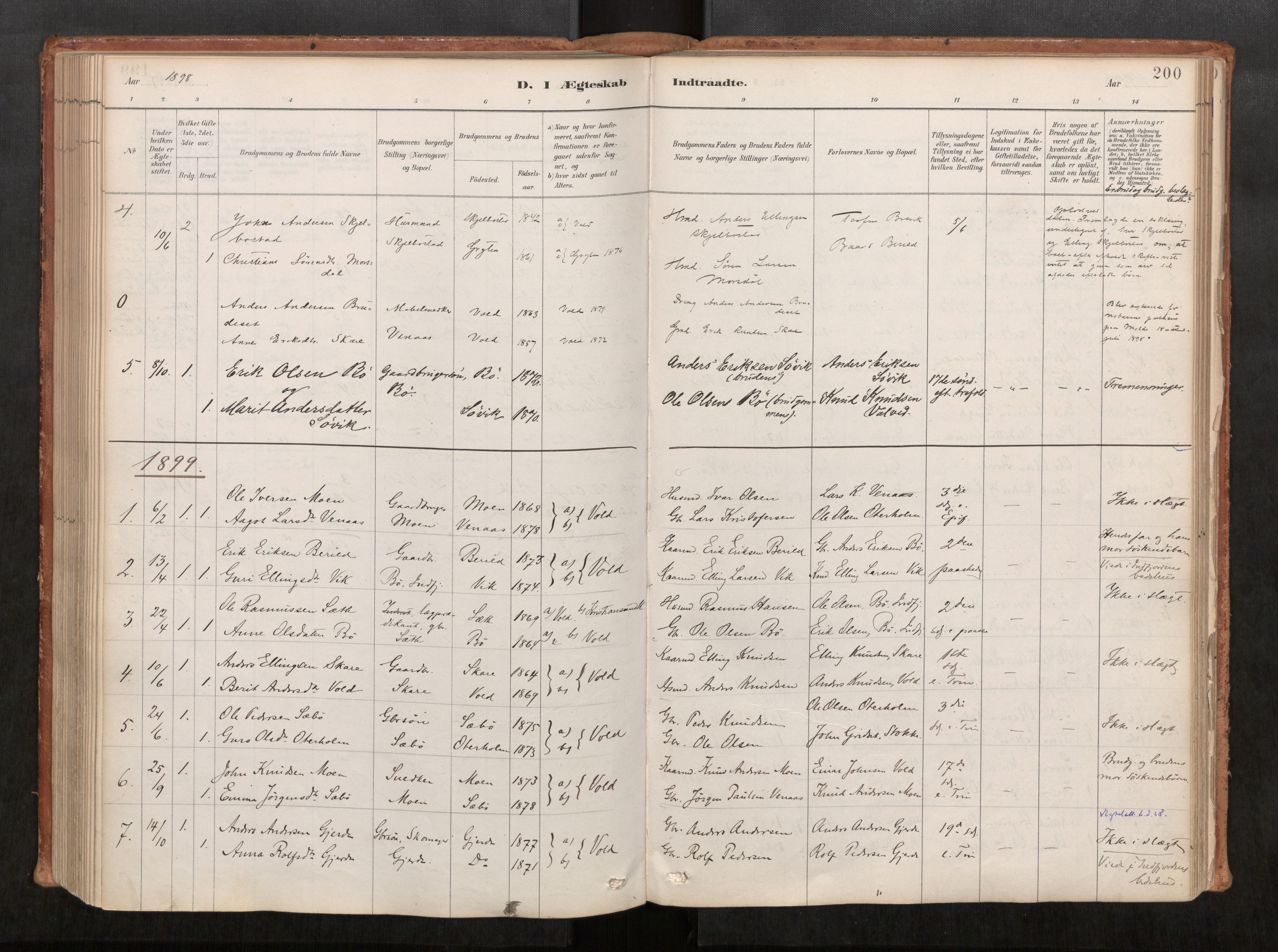 Ministerialprotokoller, klokkerbøker og fødselsregistre - Møre og Romsdal, SAT/A-1454/543/L0568: Ministerialbok nr. 543A03, 1885-1915, s. 200