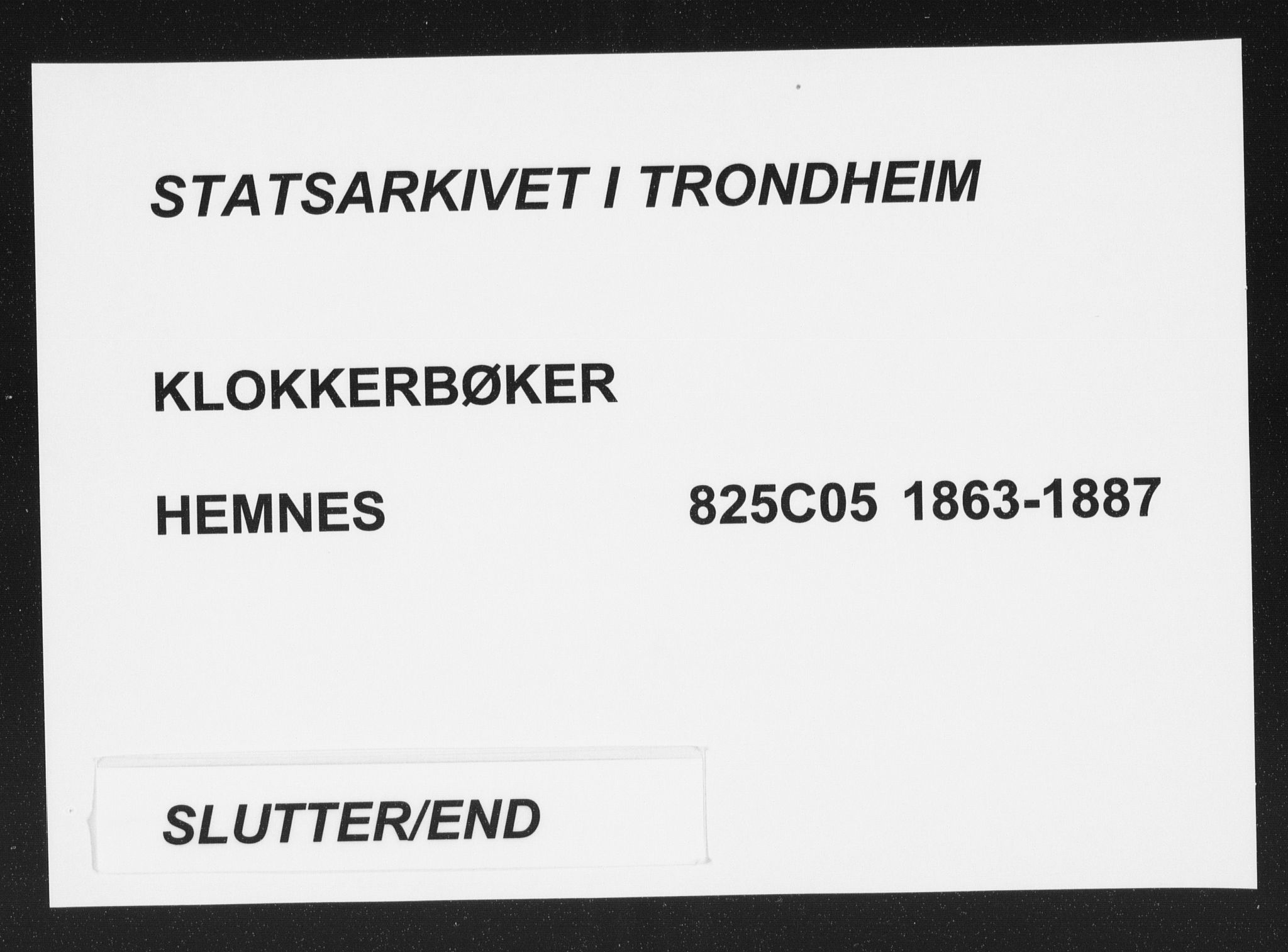 Ministerialprotokoller, klokkerbøker og fødselsregistre - Nordland, AV/SAT-A-1459/825/L0368: Klokkerbok nr. 825C05, 1863-1887