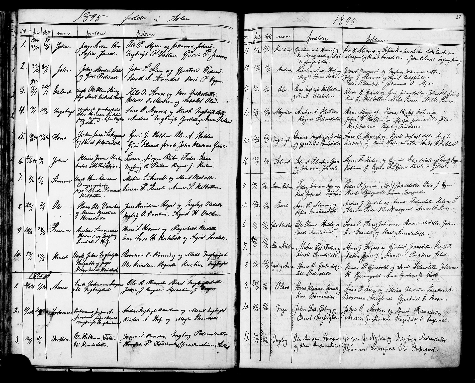 Ministerialprotokoller, klokkerbøker og fødselsregistre - Sør-Trøndelag, AV/SAT-A-1456/686/L0985: Klokkerbok nr. 686C01, 1871-1933, s. 51