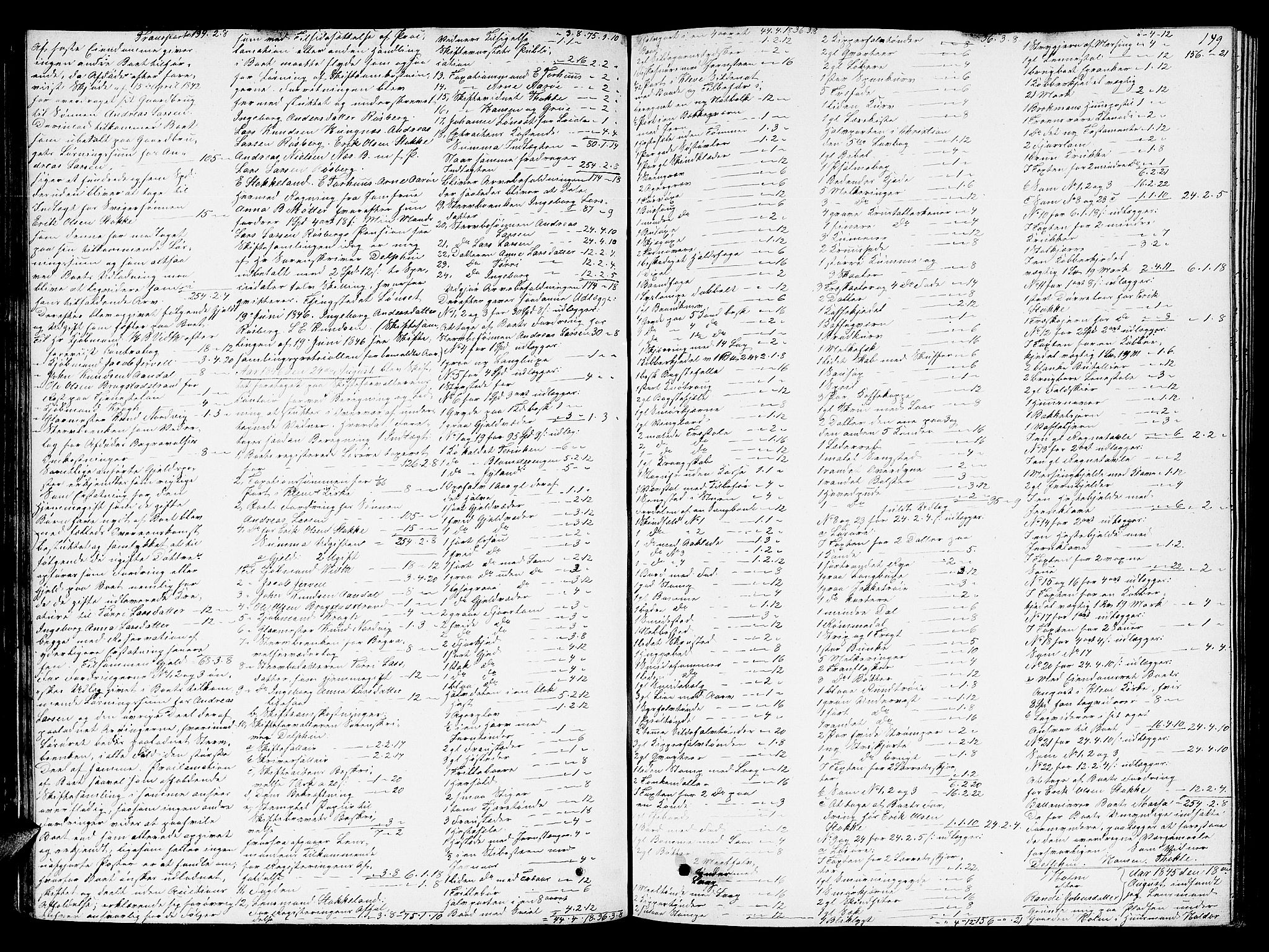 Romsdal sorenskriveri, AV/SAT-A-4149/1/3/3A/L0019: Skifteutlodnings Protokoll 5, 1844-1859, s. 149