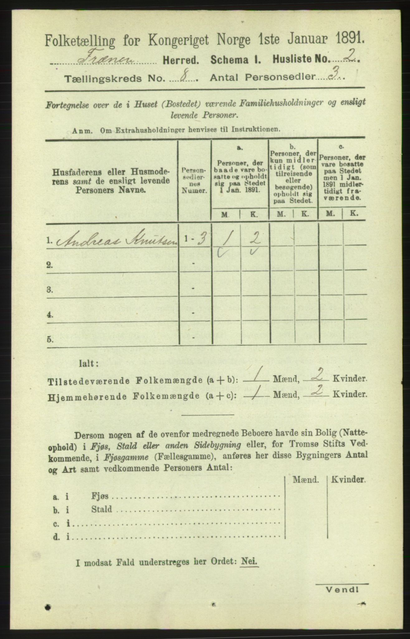 RA, Folketelling 1891 for 1548 Fræna herred, 1891, s. 2611