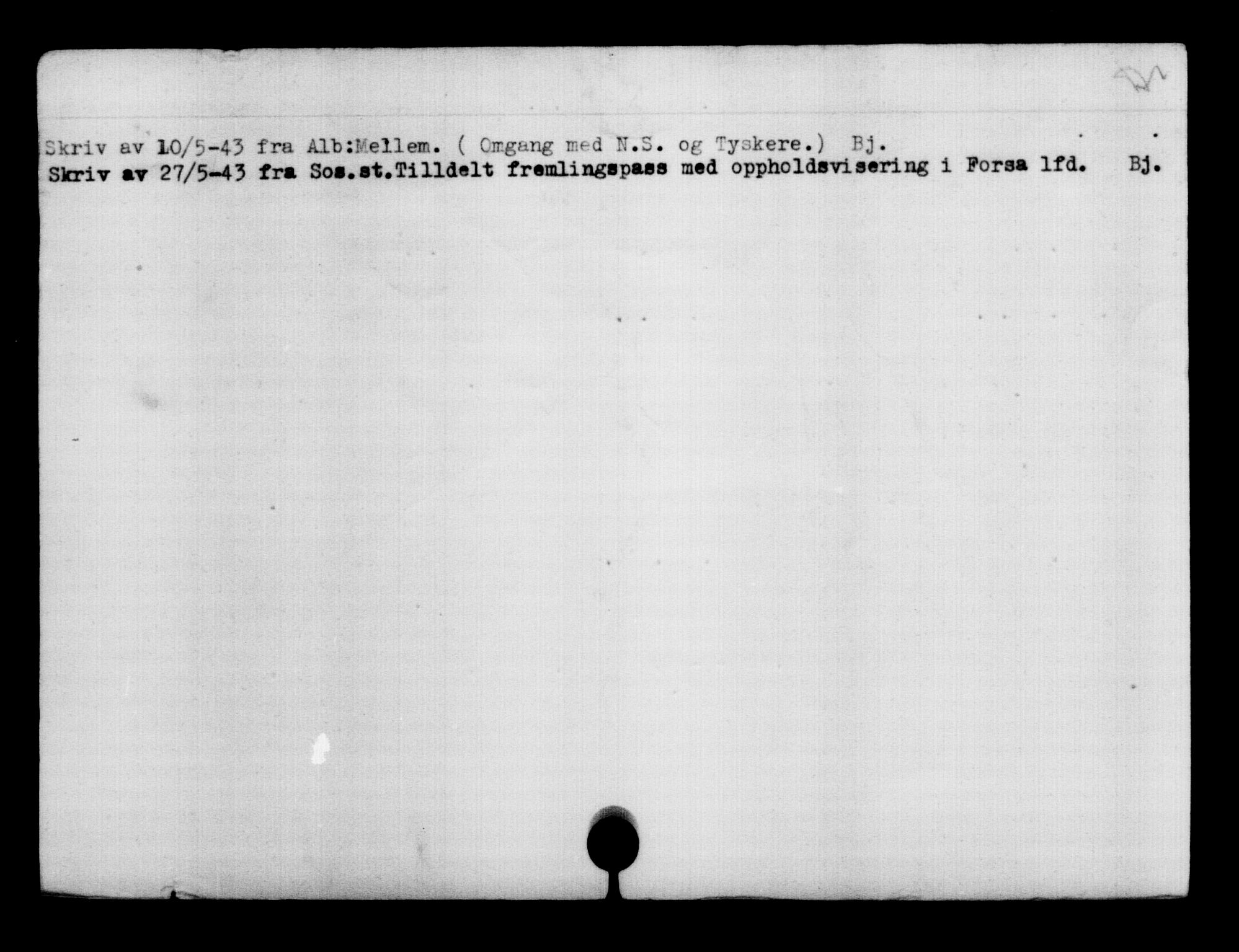 Den Kgl. Norske Legasjons Flyktningskontor, RA/S-6753/V/Va/L0007: Kjesäterkartoteket.  Flyktningenr. 12700-15723, 1940-1945, s. 2242