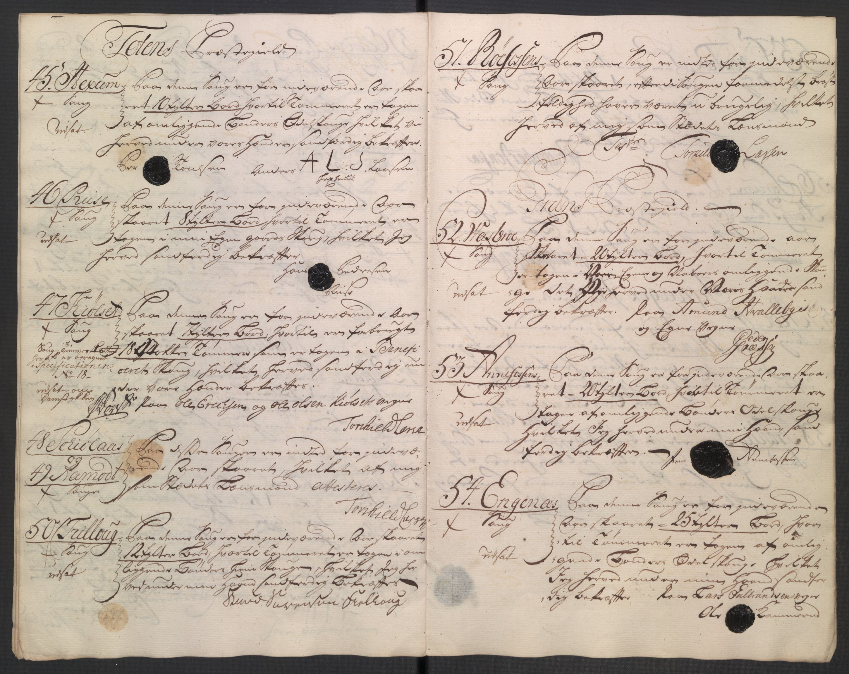 Rentekammeret inntil 1814, Reviderte regnskaper, Fogderegnskap, RA/EA-4092/R18/L1345: Fogderegnskap Hadeland, Toten og Valdres, 1745-1746, s. 410