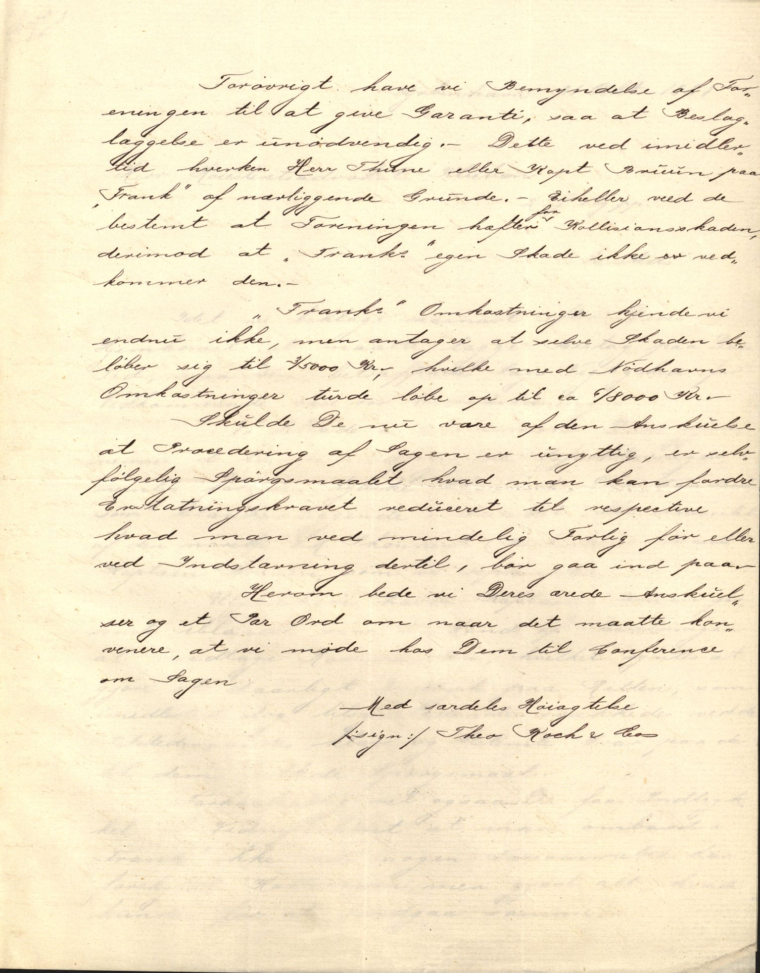 Pa 63 - Østlandske skibsassuranceforening, VEMU/A-1079/G/Ga/L0014/0004: Havaridokumenter / Bertrand, Frigga, Frank, Nordafjeld, 1881, s. 95