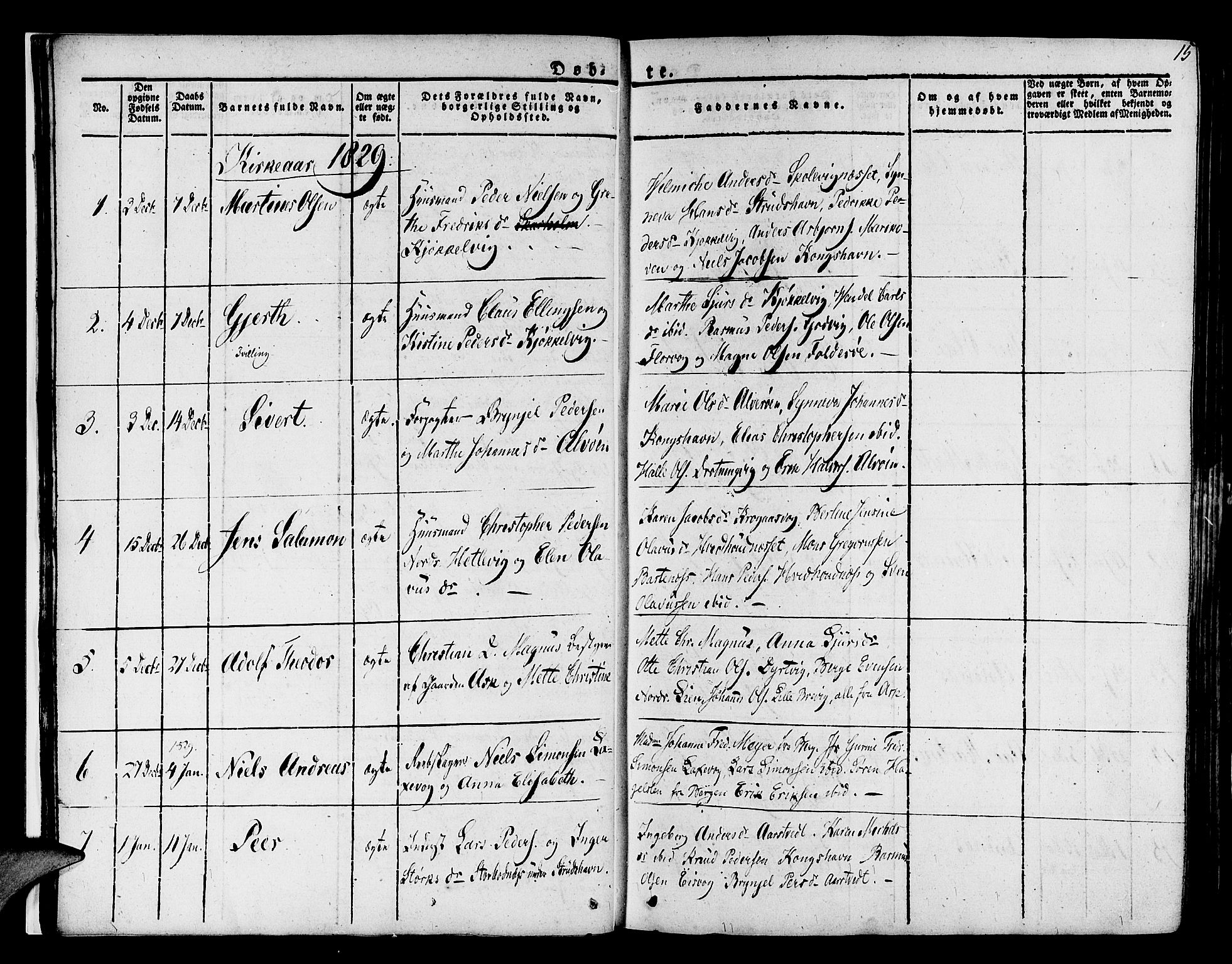 Askøy Sokneprestembete, AV/SAB-A-74101/H/Ha/Haa/Haaa/L0004: Ministerialbok nr. A 4, 1825-1845, s. 15