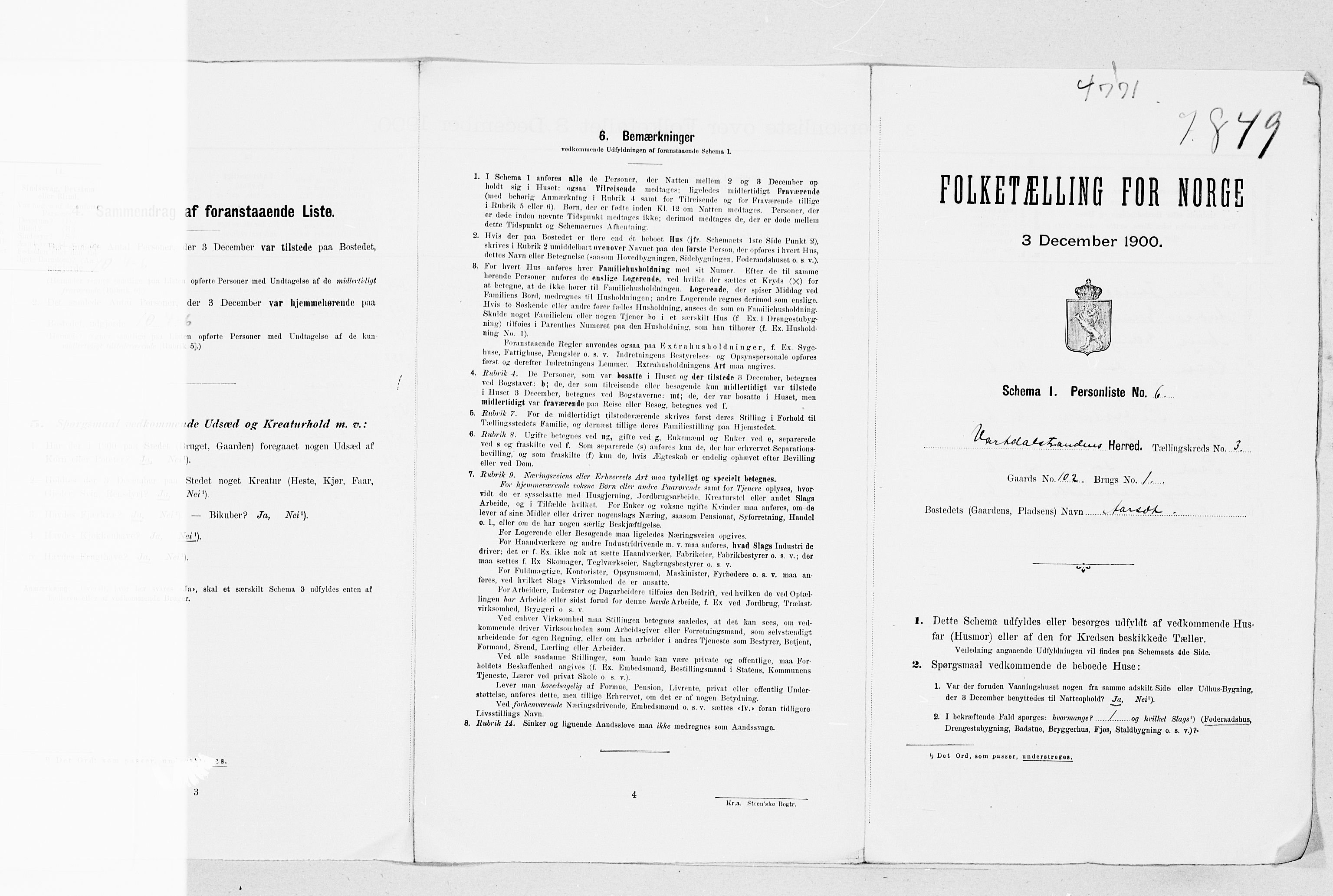 SAT, Folketelling 1900 for 1521 Vartdal herred, 1900, s. 18