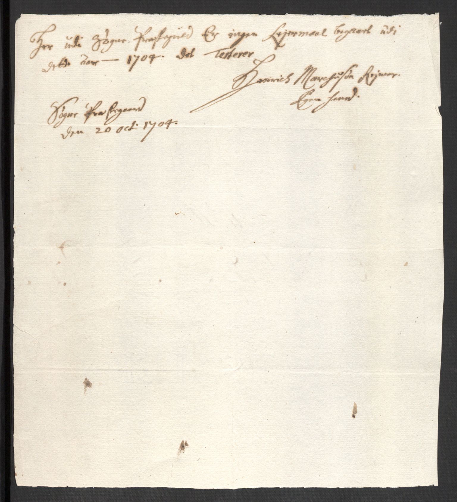 Rentekammeret inntil 1814, Reviderte regnskaper, Fogderegnskap, AV/RA-EA-4092/R43/L2550: Fogderegnskap Lista og Mandal, 1703-1704, s. 299