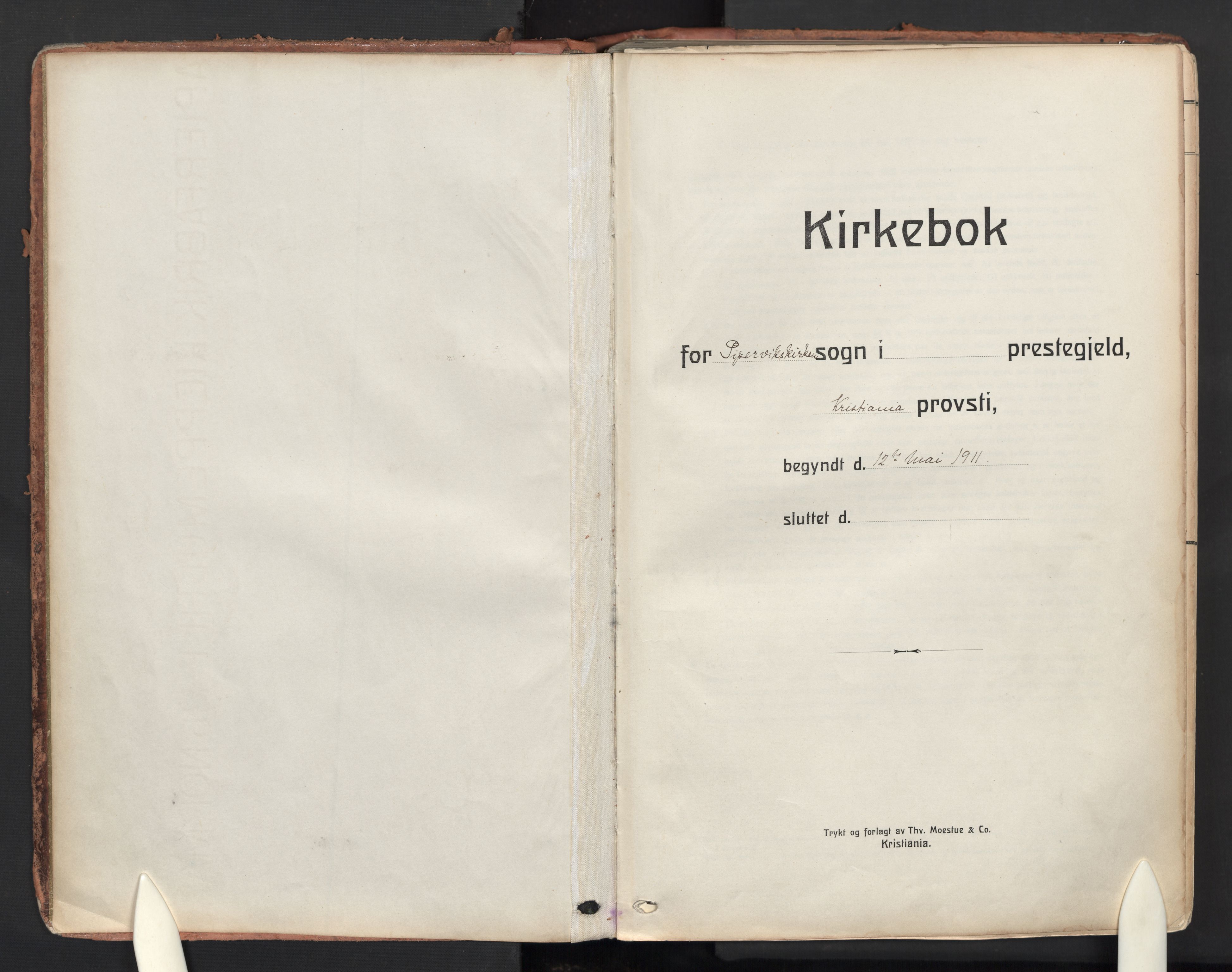 Piperviken prestekontor Kirkebøker, SAO/A-10874/F/L0007: Ministerialbok nr. 7, 1911-1956