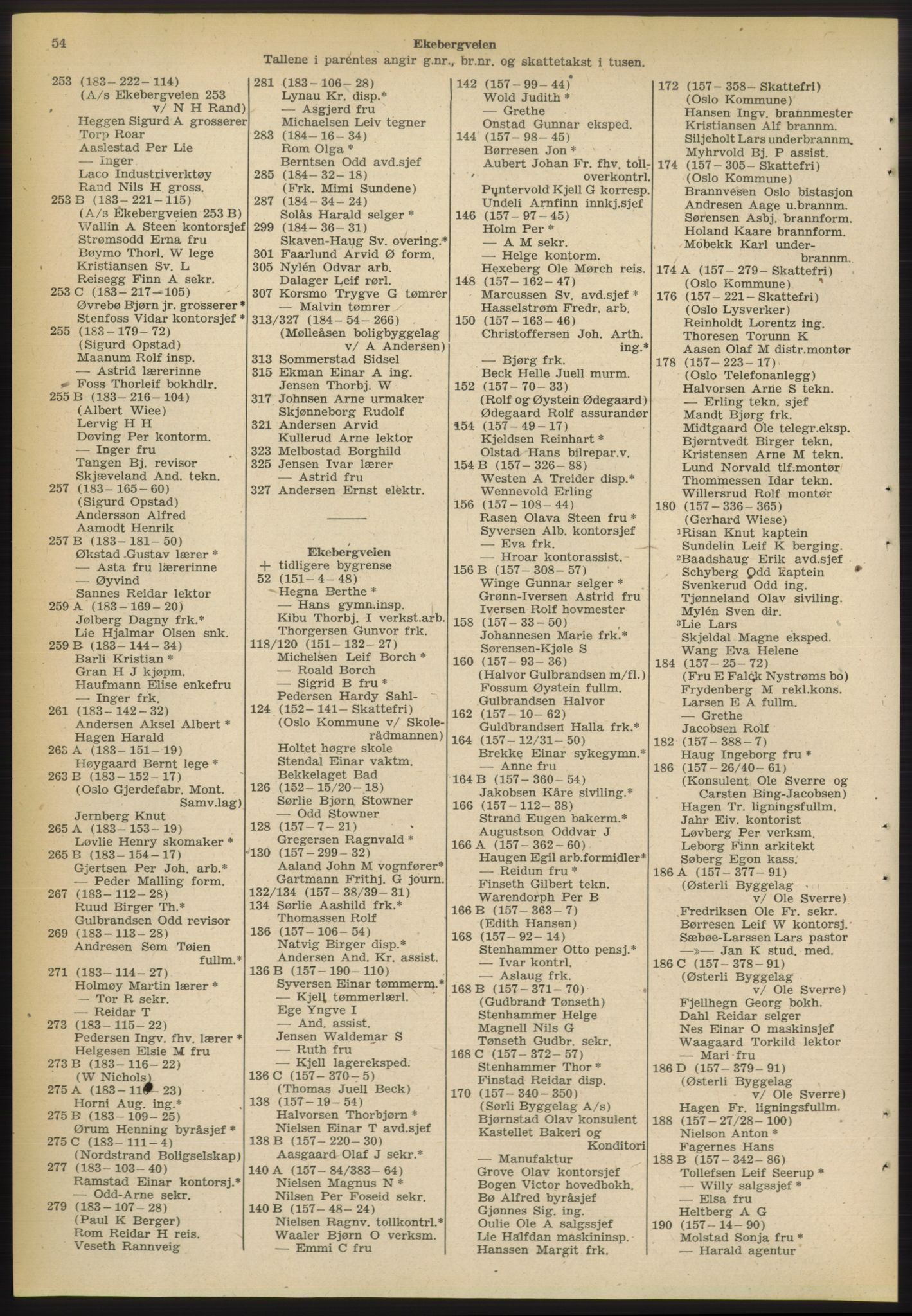 Kristiania/Oslo adressebok, PUBL/-, 1955, s. 54