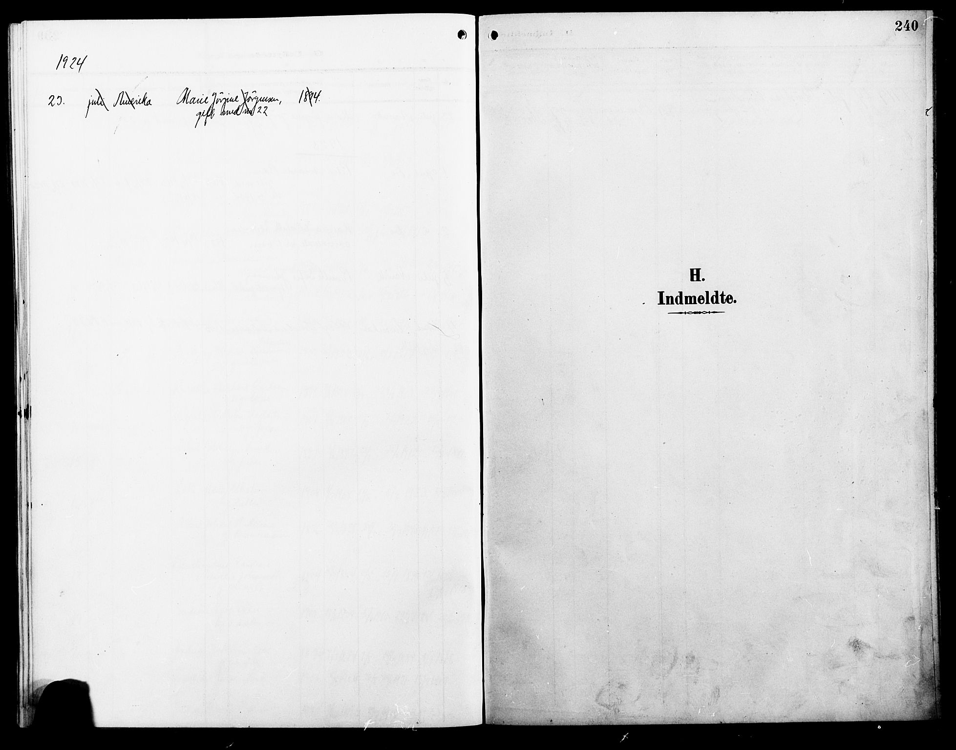 Ministerialprotokoller, klokkerbøker og fødselsregistre - Nordland, SAT/A-1459/854/L0787: Klokkerbok nr. 854C03, 1913-1926, s. 240