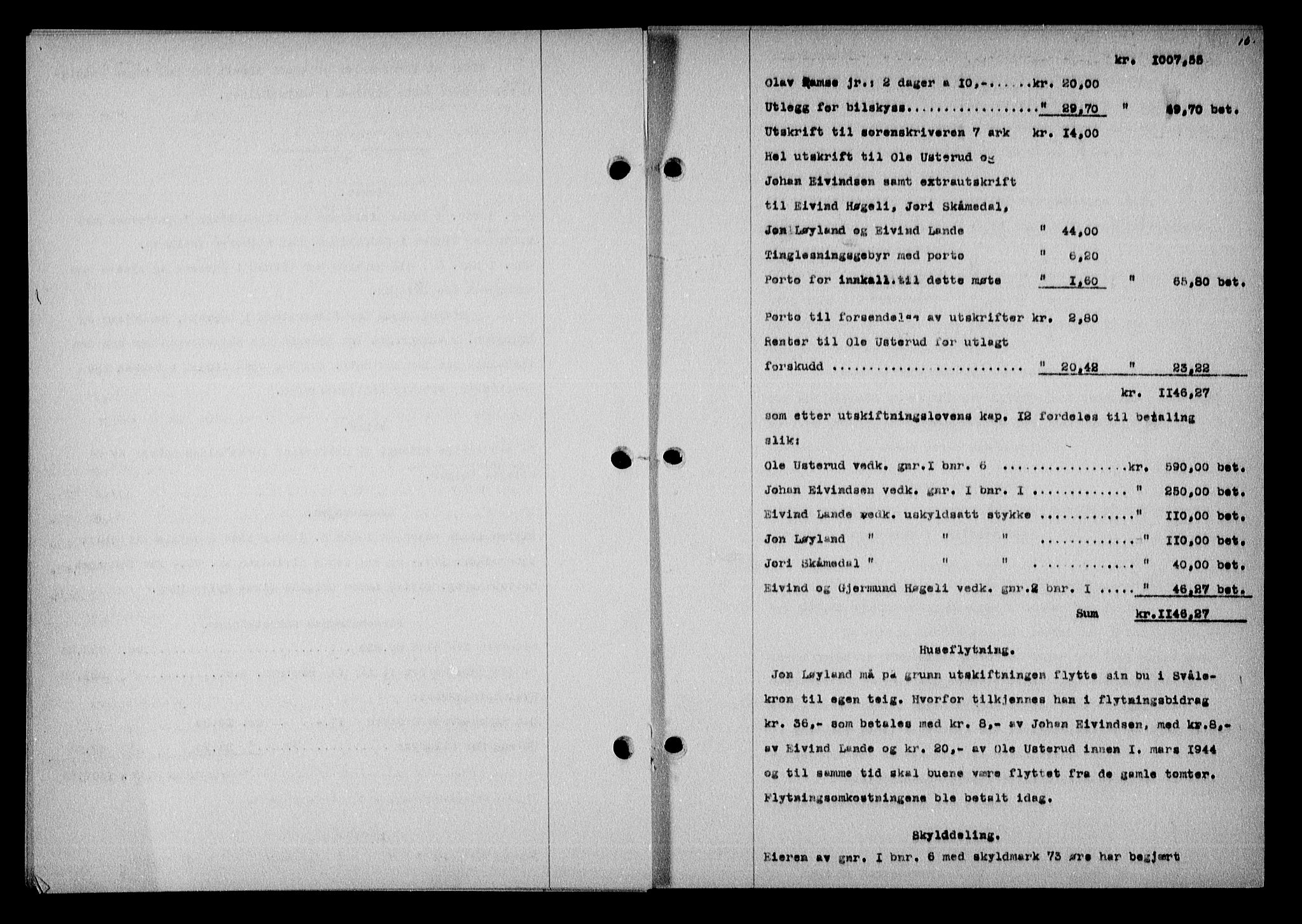 Nedenes sorenskriveri, AV/SAK-1221-0006/G/Gb/Gba/L0050: Pantebok nr. A-IV, 1942-1943, Dagboknr: 92/1943