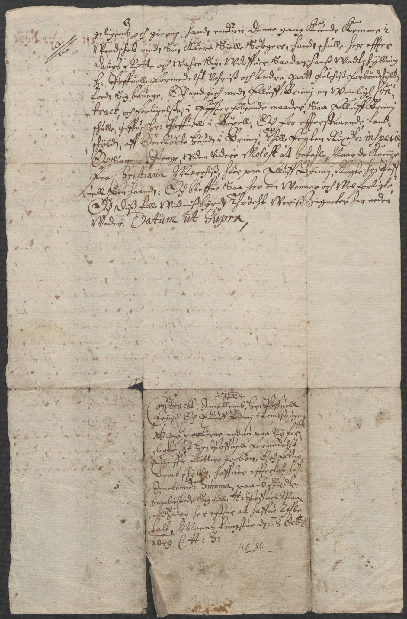 Riksarkivets diplomsamling, AV/RA-EA-5965/F15/L0012: Prestearkiv - Oppland, 1584-1794, s. 124