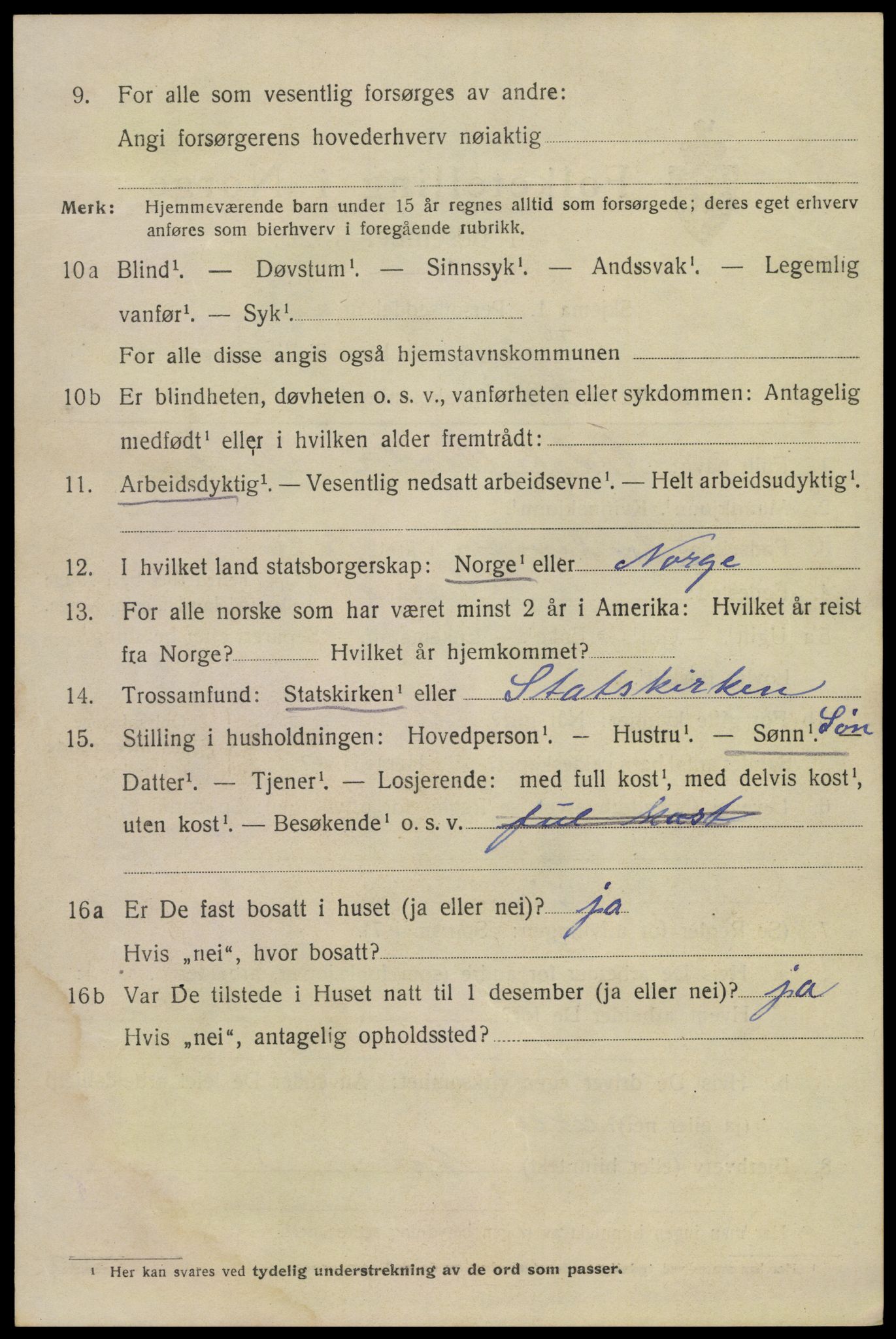 SAKO, Folketelling 1920 for 0801 Kragerø kjøpstad, 1920, s. 9042