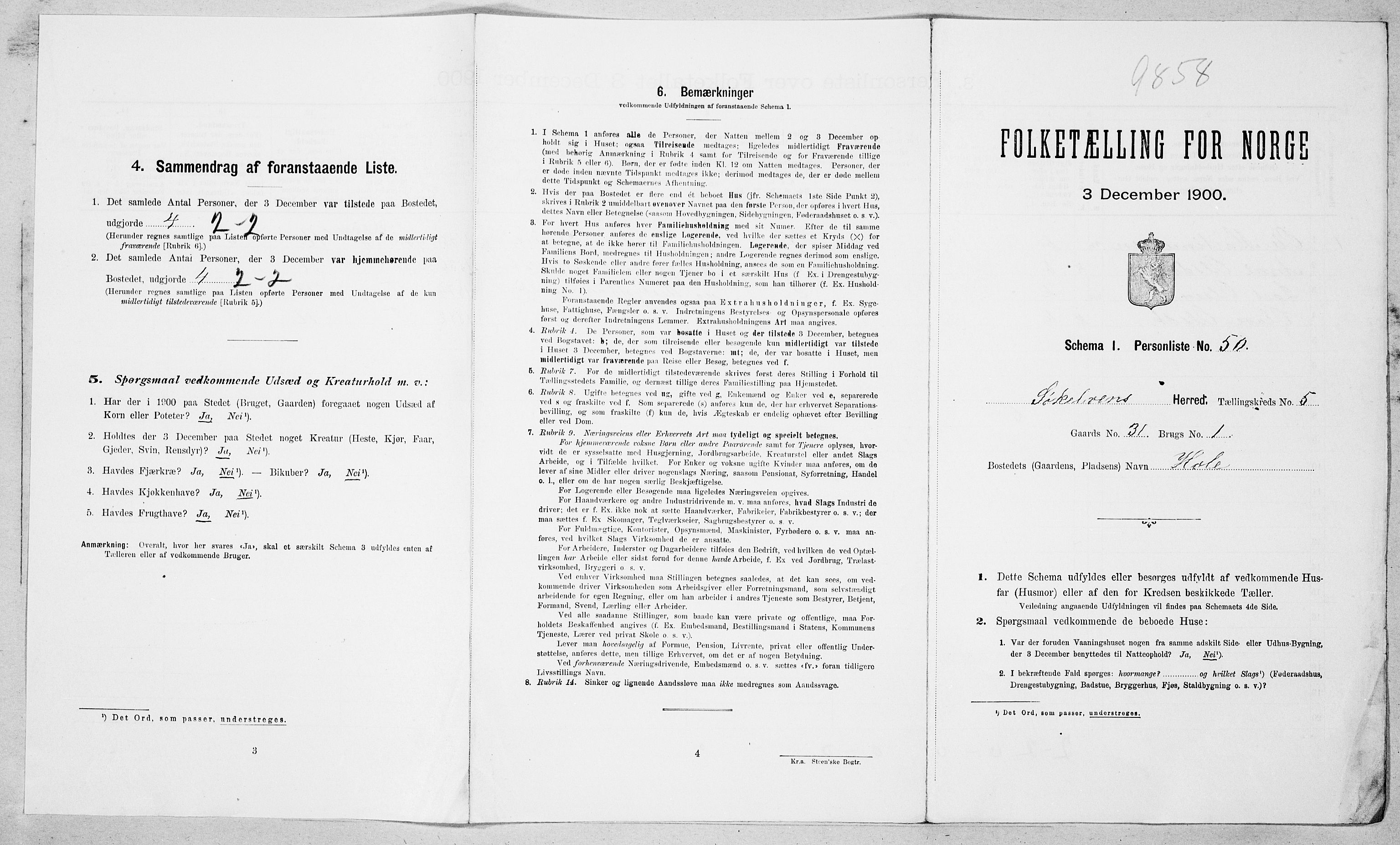 SAT, Folketelling 1900 for 1528 Sykkylven herred, 1900, s. 629