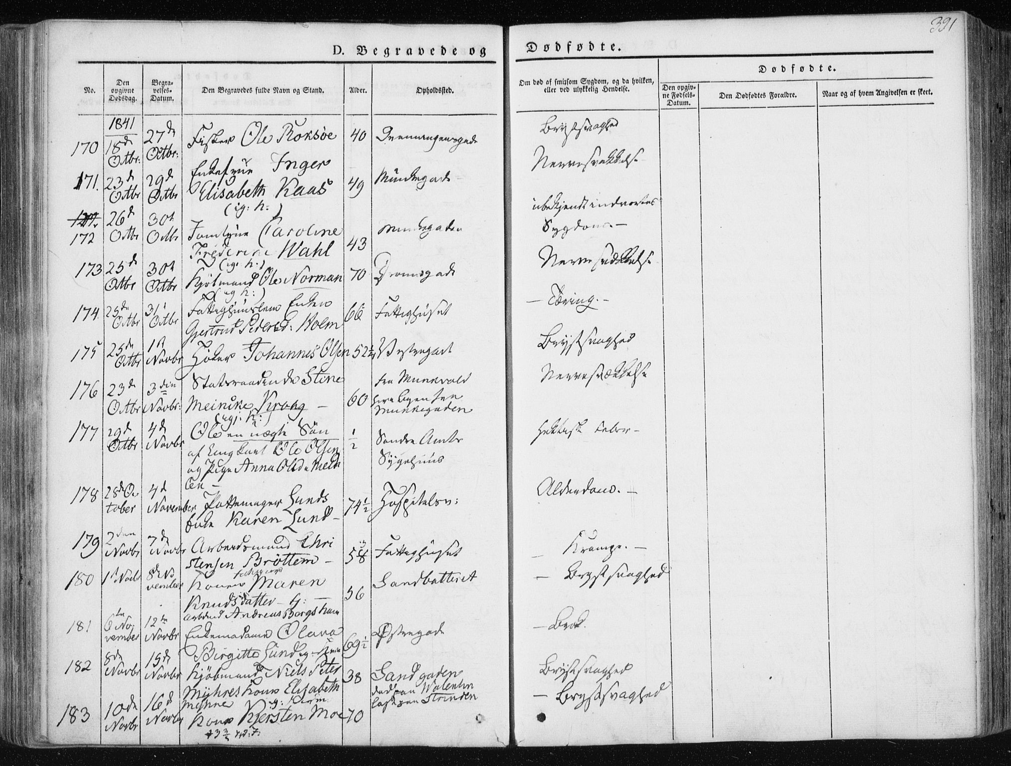 Ministerialprotokoller, klokkerbøker og fødselsregistre - Sør-Trøndelag, SAT/A-1456/601/L0049: Ministerialbok nr. 601A17, 1839-1847, s. 391
