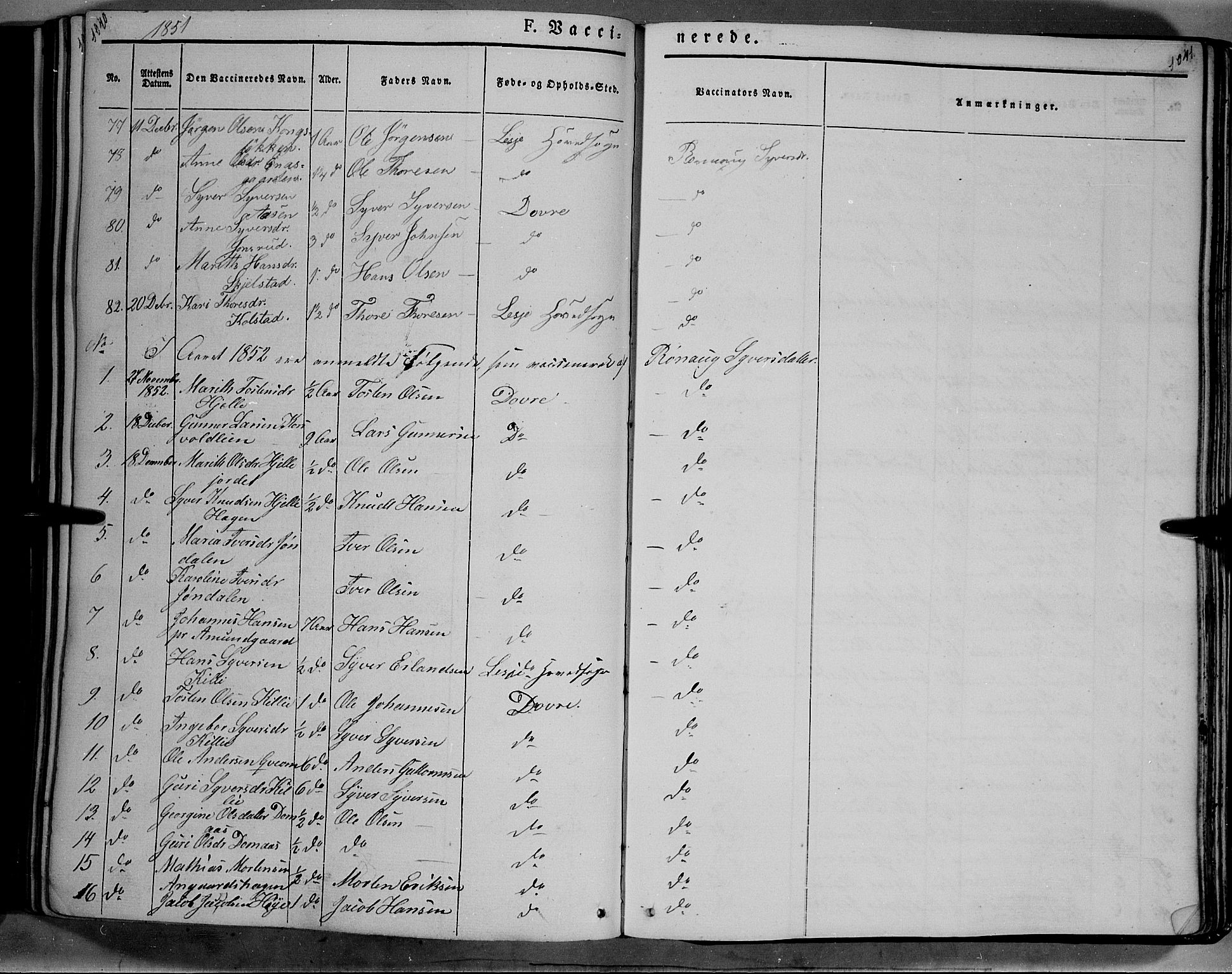 Lesja prestekontor, AV/SAH-PREST-068/H/Ha/Haa/L0006: Ministerialbok nr. 6B, 1843-1854, s. 1040-1041