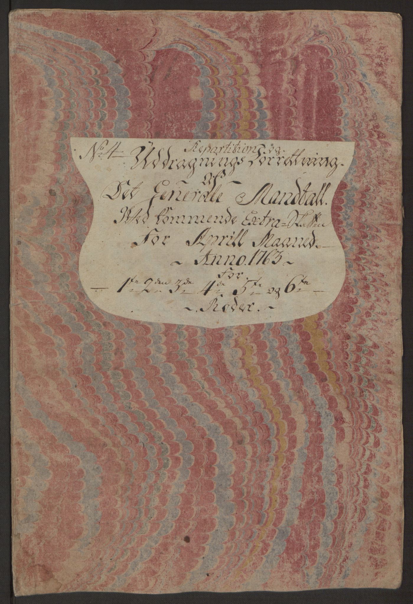 Rentekammeret inntil 1814, Reviderte regnskaper, Byregnskaper, AV/RA-EA-4066/R/Rp/L0366/0001: [P20] Kontribusjonsregnskap / Ekstraskatt, 1763, s. 197