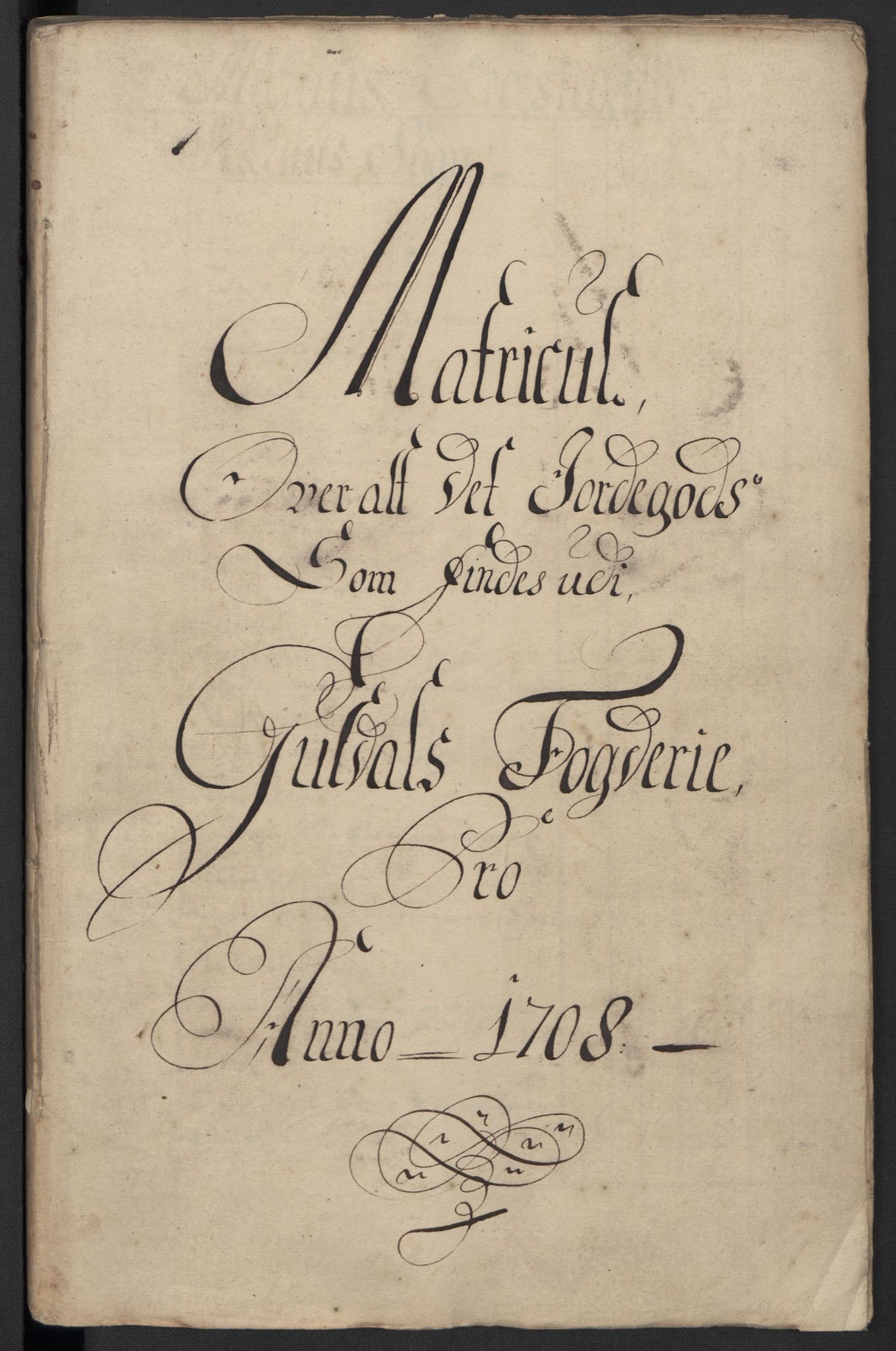 Rentekammeret inntil 1814, Reviderte regnskaper, Fogderegnskap, RA/EA-4092/R60/L3958: Fogderegnskap Orkdal og Gauldal, 1708, s. 100
