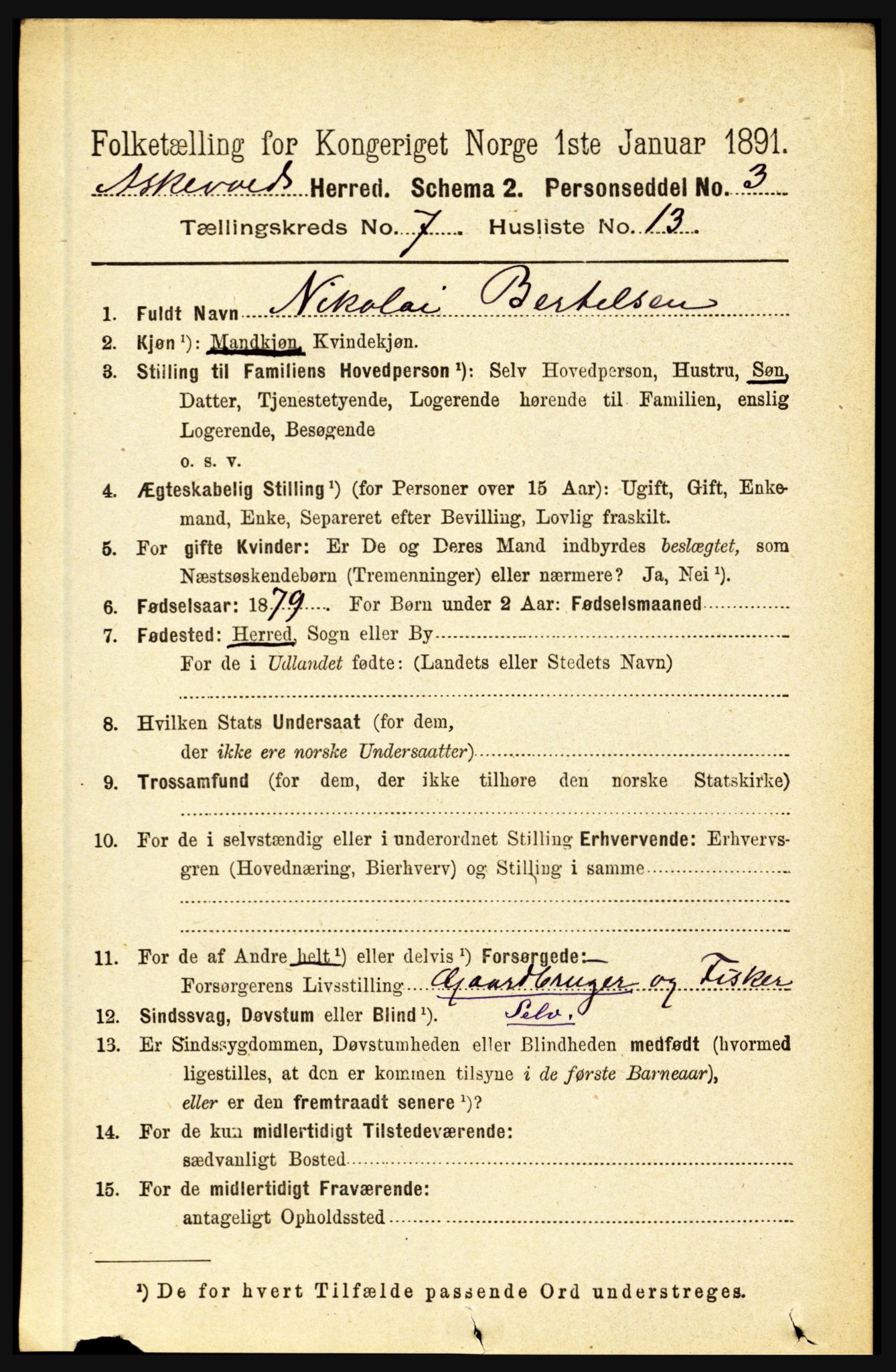 RA, Folketelling 1891 for 1428 Askvoll herred, 1891, s. 1974