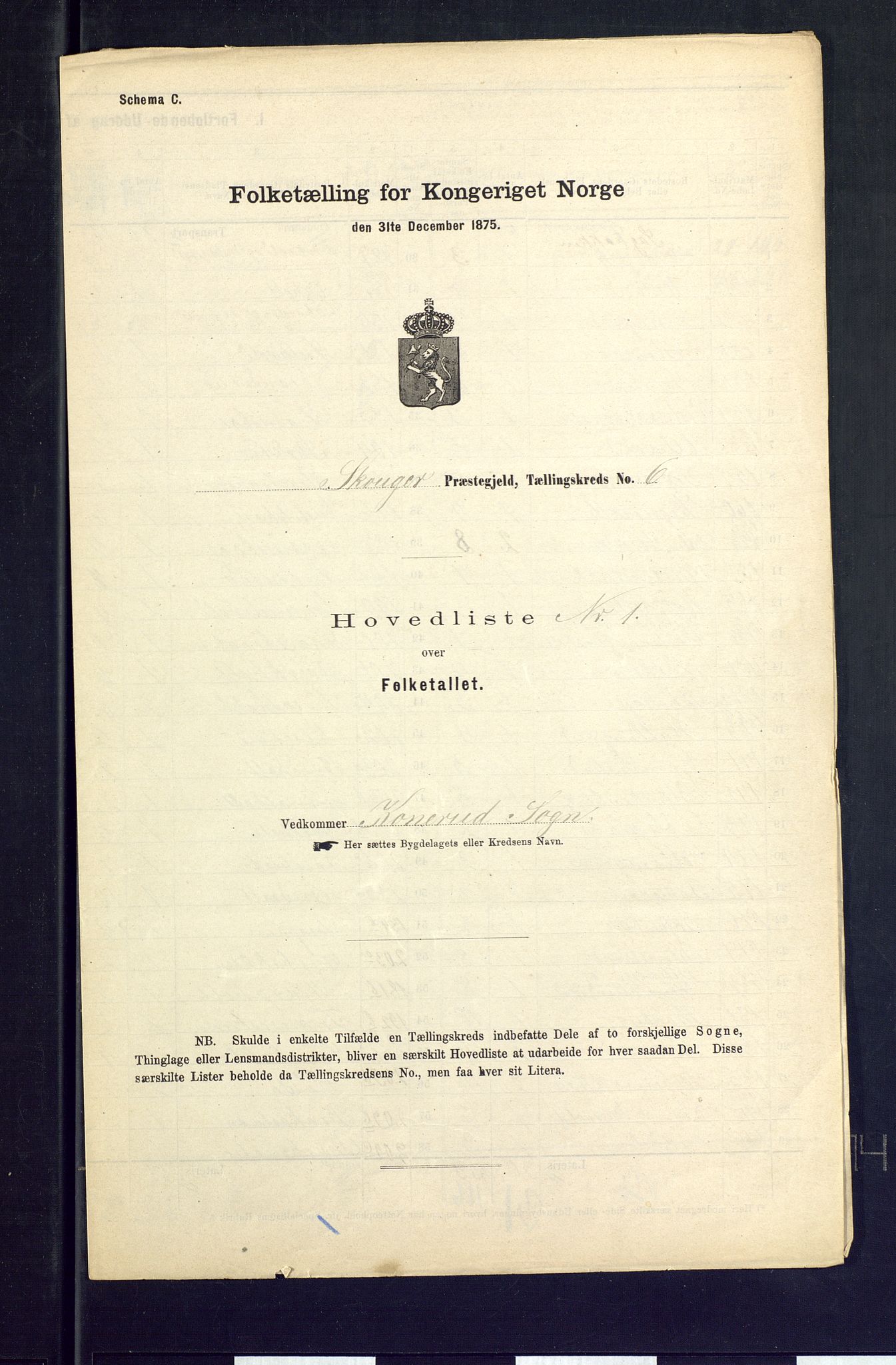 SAKO, Folketelling 1875 for 0712P Skoger prestegjeld, 1875, s. 27