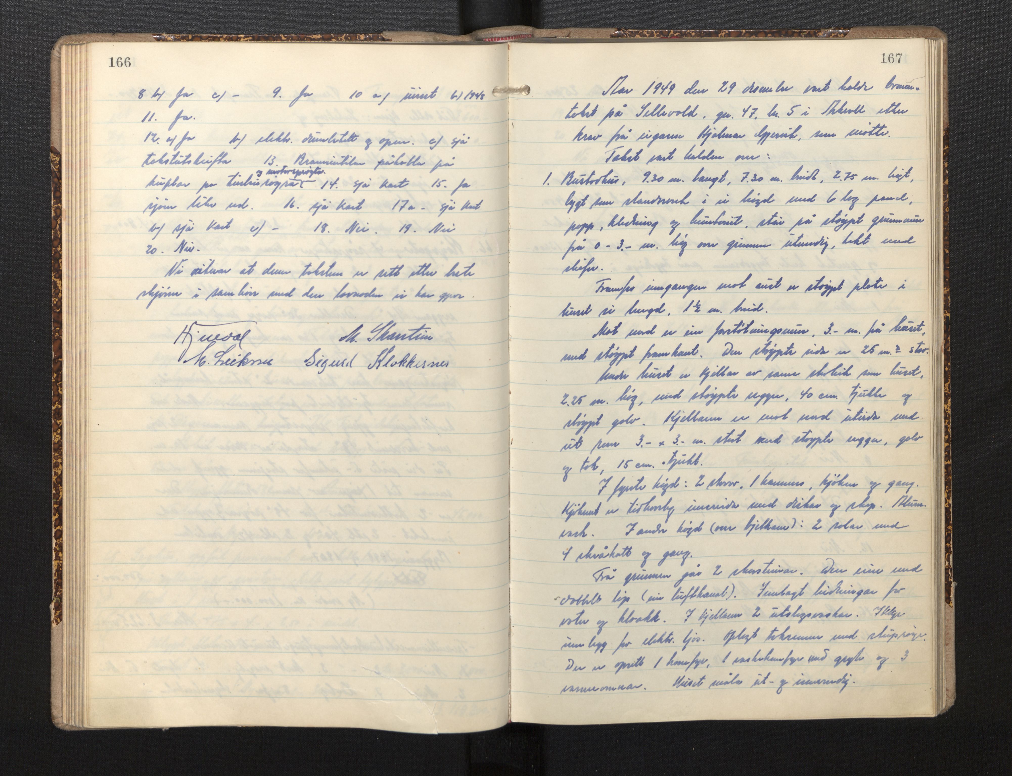 Lensmannen i Askvoll, AV/SAB-A-26301/0012/L0002: Branntakstprotokoll, 1942-1952, s. 166-167