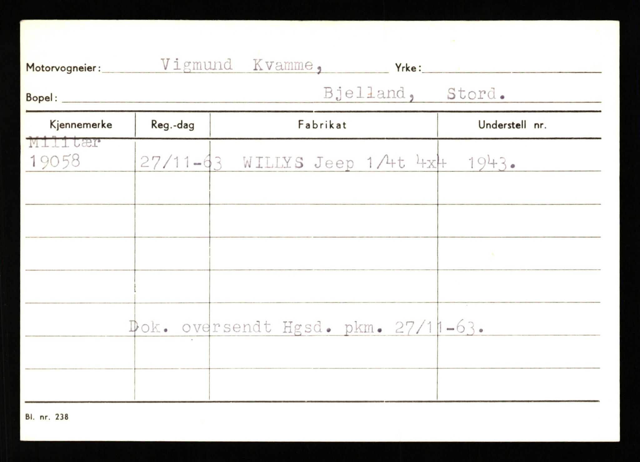 Stavanger trafikkstasjon, AV/SAST-A-101942/0/G/L0004: Registreringsnummer: 15497 - 22957, 1930-1971, s. 1499