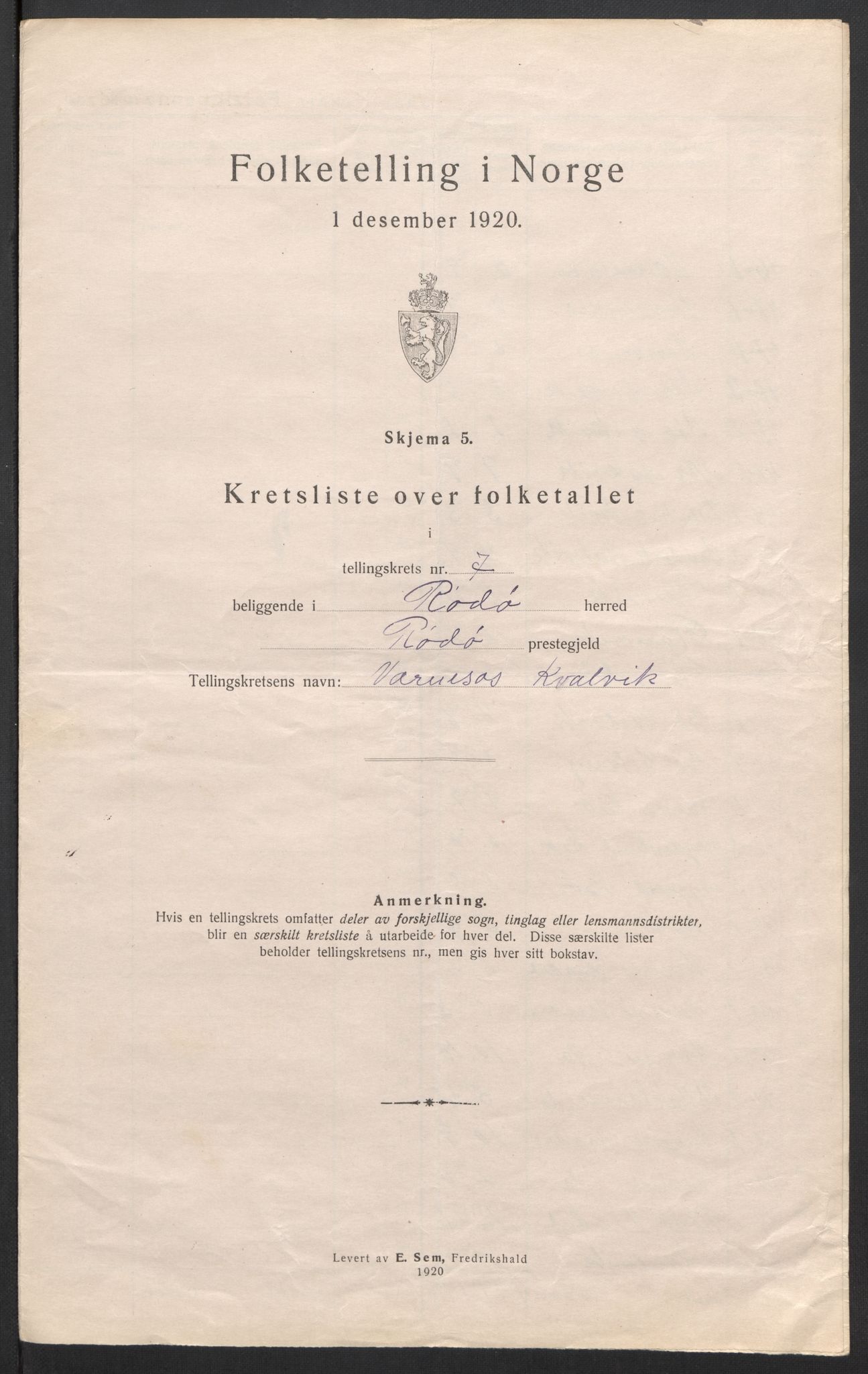 SAT, Folketelling 1920 for 1836 Rødøy herred, 1920, s. 24