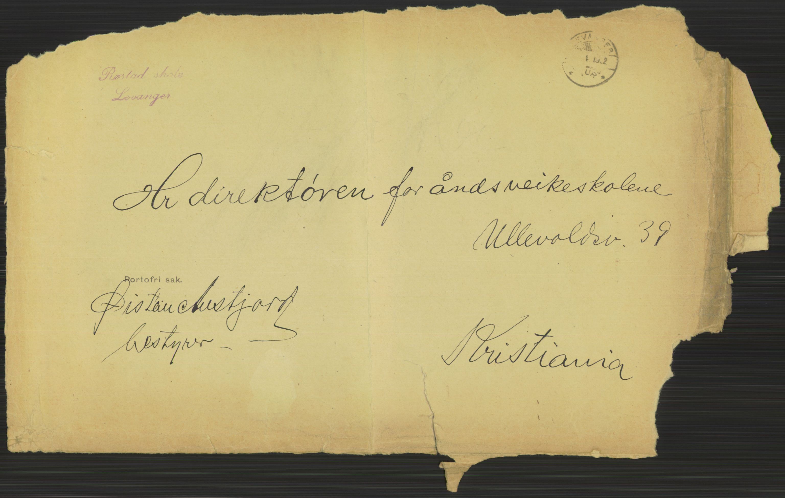 Kirke- og undervisningsdepartementet, 1. skolekontor D, AV/RA-S-1021/F/Fh/Fhl/L0044: Hvor blir det av elevene?, 1911-1921, s. 1051