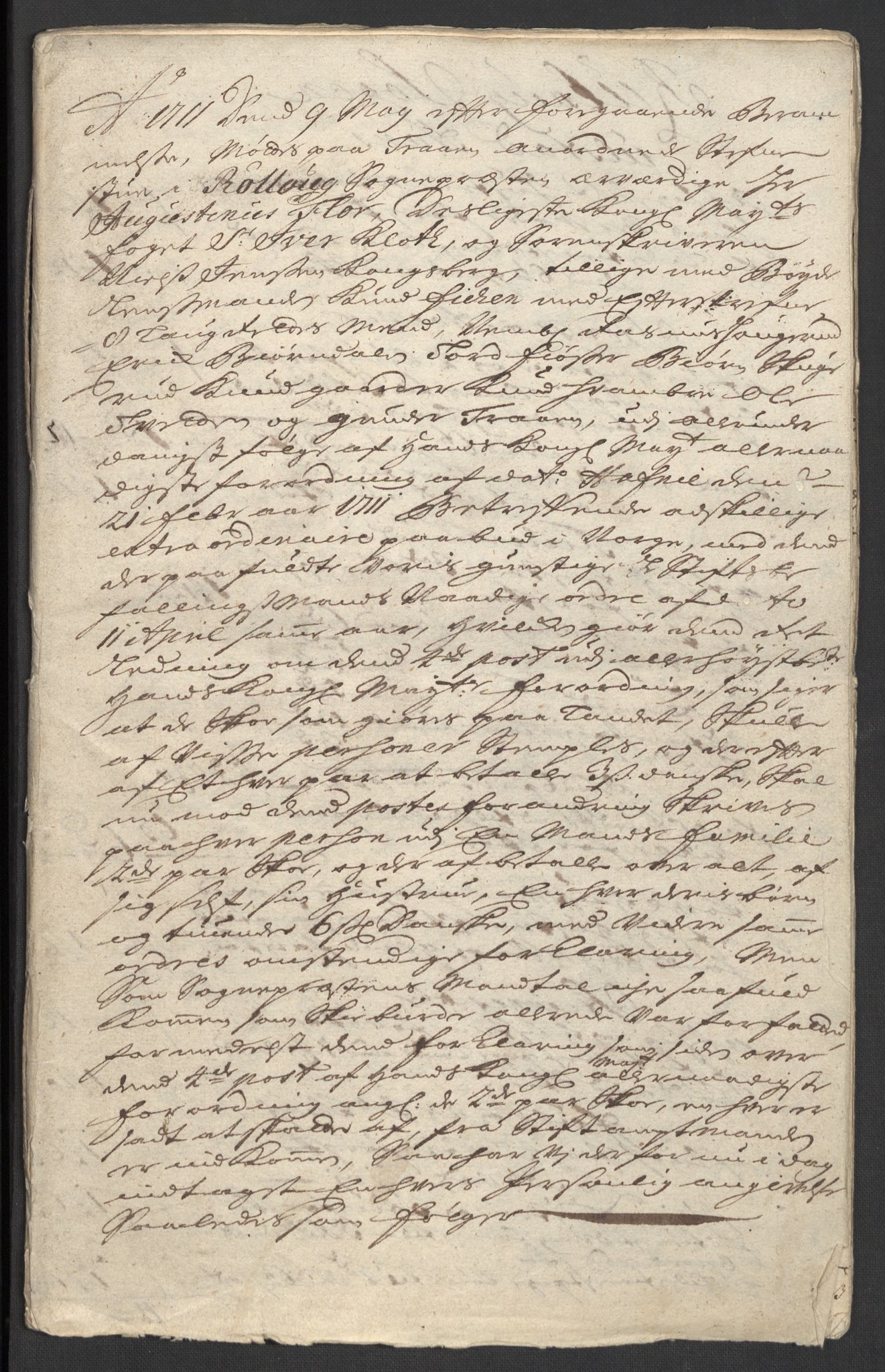 Rentekammeret inntil 1814, Reviderte regnskaper, Fogderegnskap, AV/RA-EA-4092/R24/L1586: Fogderegnskap Numedal og Sandsvær, 1711, s. 253