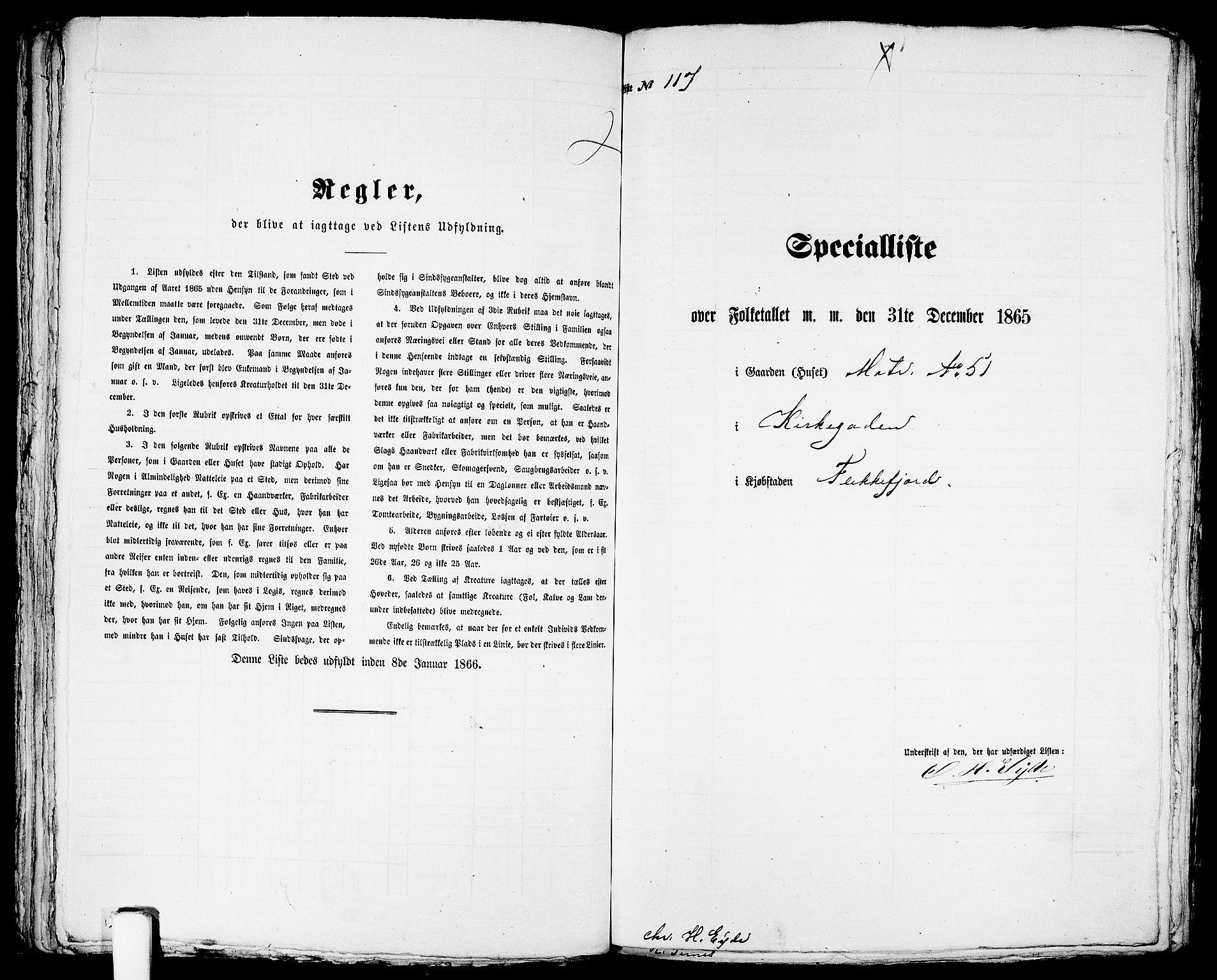 RA, Folketelling 1865 for 1004B Flekkefjord prestegjeld, Flekkefjord kjøpstad, 1865, s. 243
