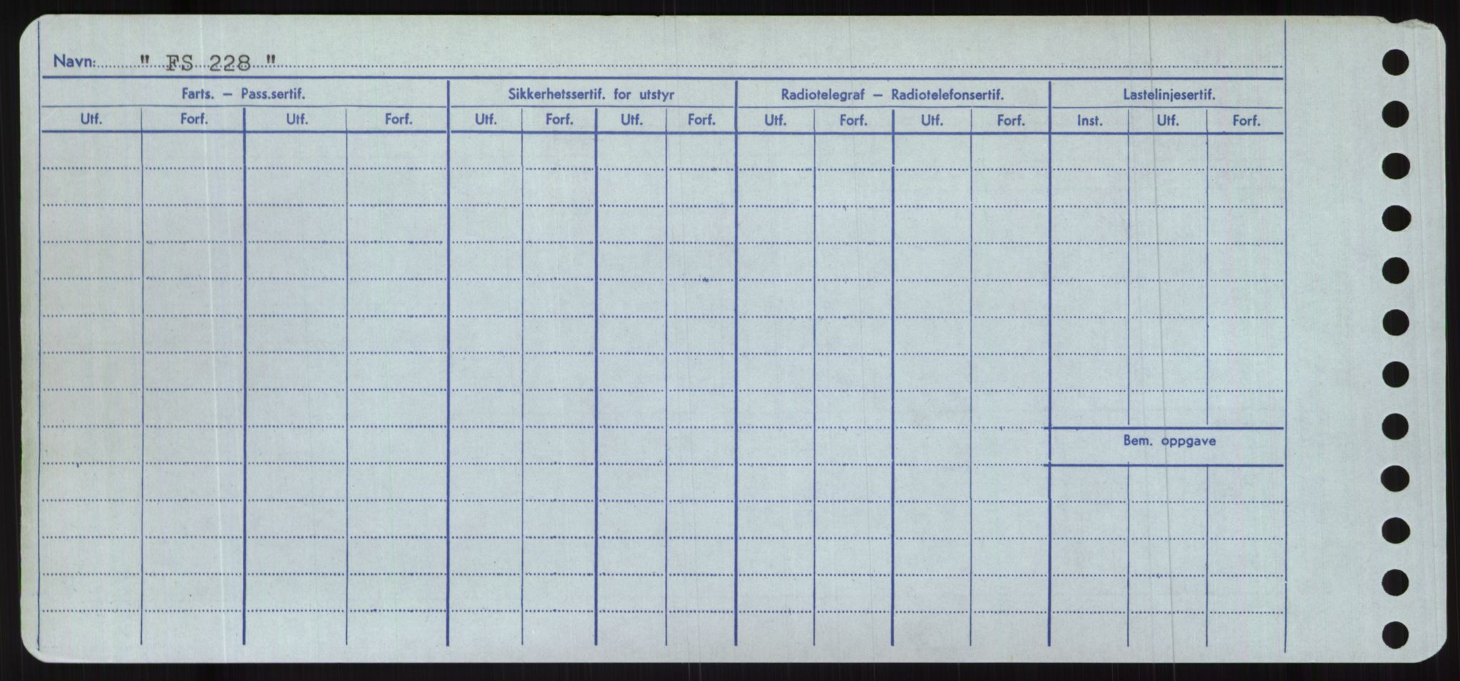 Sjøfartsdirektoratet med forløpere, Skipsmålingen, RA/S-1627/H/Hc/L0001: Lektere, A-Y, s. 174