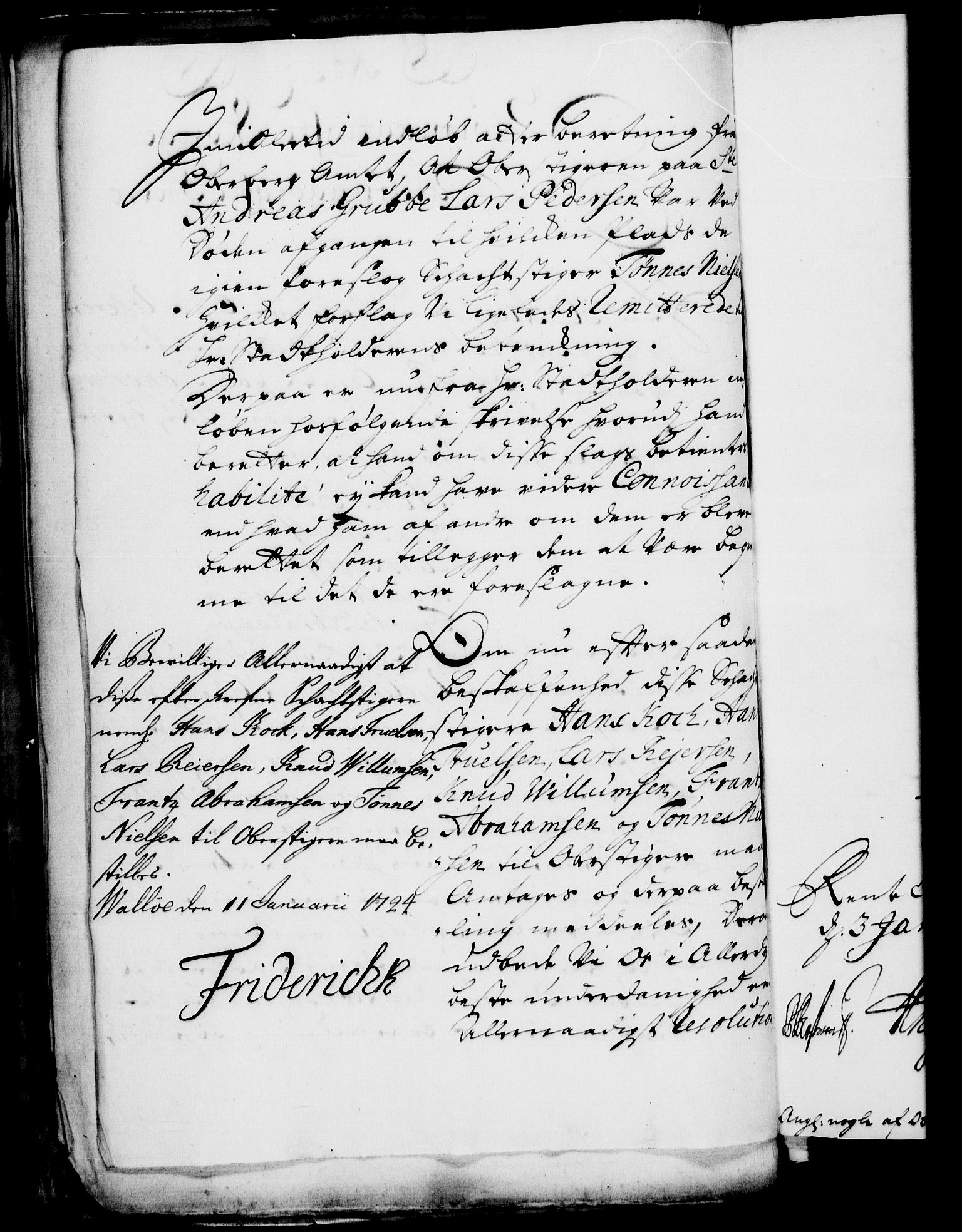 Rentekammeret, Kammerkanselliet, RA/EA-3111/G/Gf/Gfa/L0007: Norsk relasjons- og resolusjonsprotokoll (merket RK 52.7), 1724, s. 100